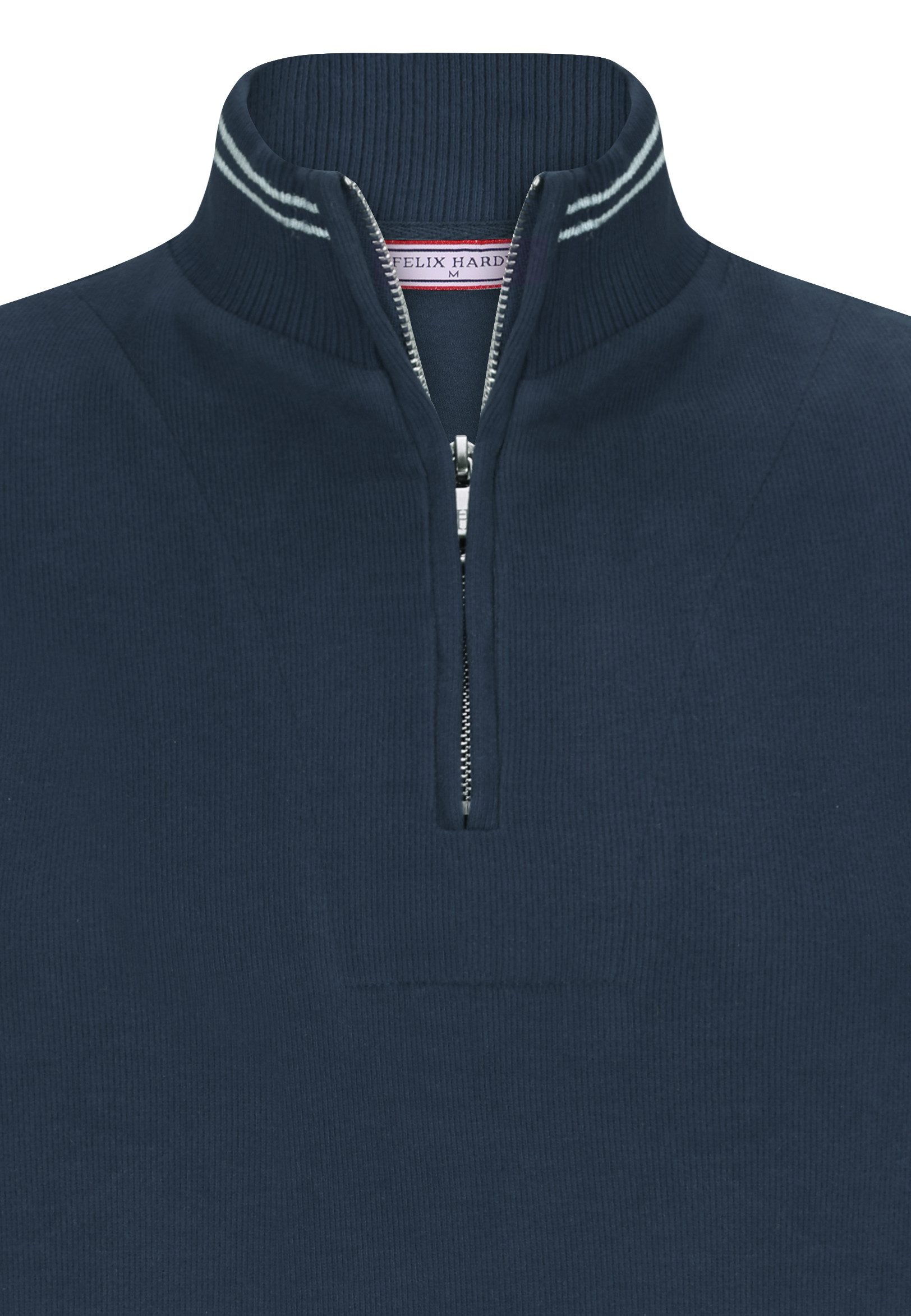 Felix Hardy Stehkragenpullover Strickpullover mit halbem Reißverschluss günstig online kaufen