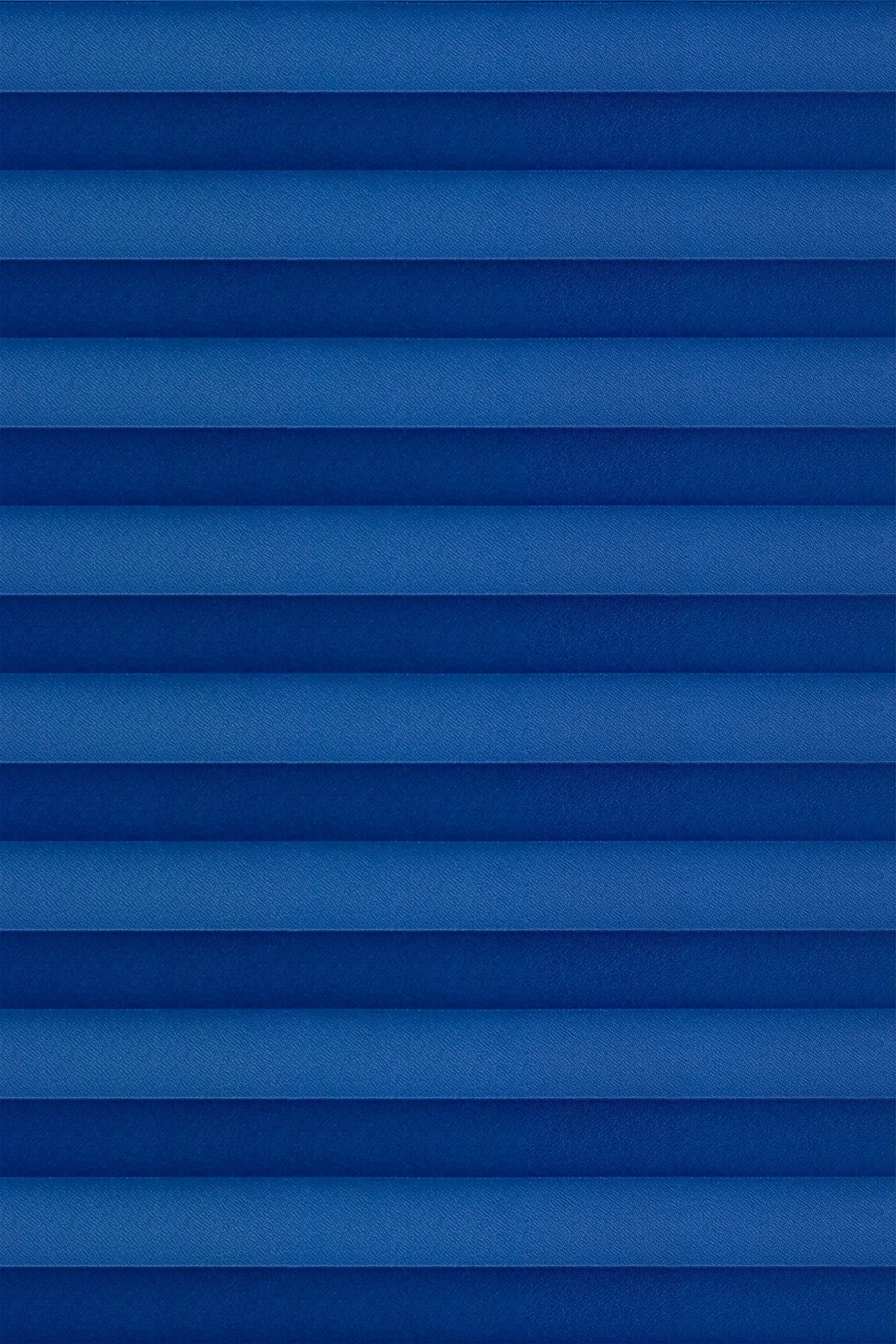 Plissee freihängend Enzianblau, LYSEL®, blickdicht, HxB 180x120cm