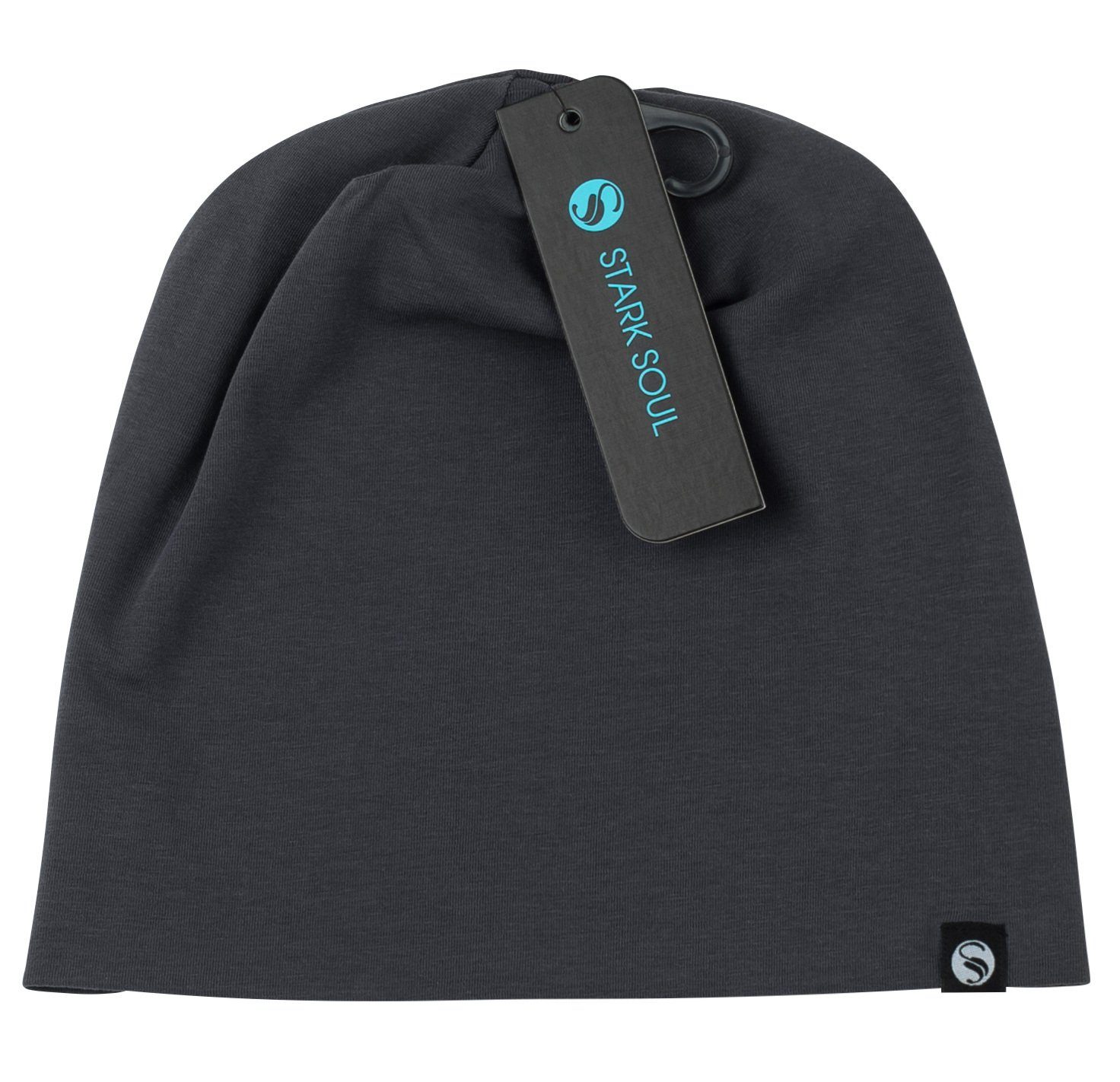 Stark Soul® Beanie Unisex in angenehmer Baumwoll-Jersey-Qualität günstig online kaufen
