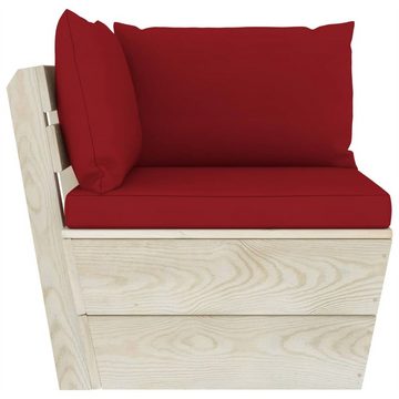 DOTMALL 4-Sitzer Garten-4-Sitzer-Palettensofa , mit Kissen Fichtenholz