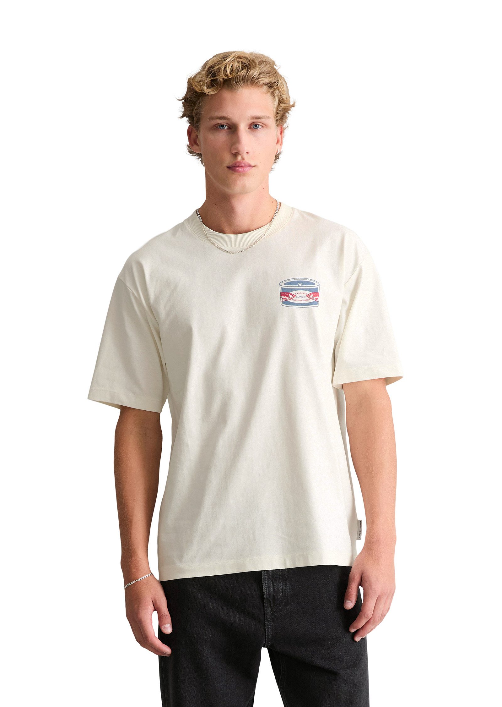 Marc O'Polo DENIM T-Shirt relaxed aus schwerem Bio-Baumwoll-Jersey