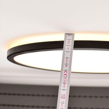 s.luce Deckenleuchte LED Disk 35cm Warmweiß Weiß, Warmweiß