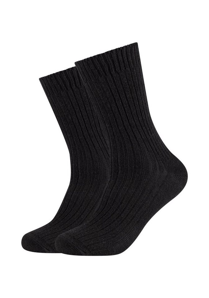 s.Oliver Socken Socken 2er Pack, Aus kuschelig wärmendem Wollmix mit  Kaschmir-Anteil