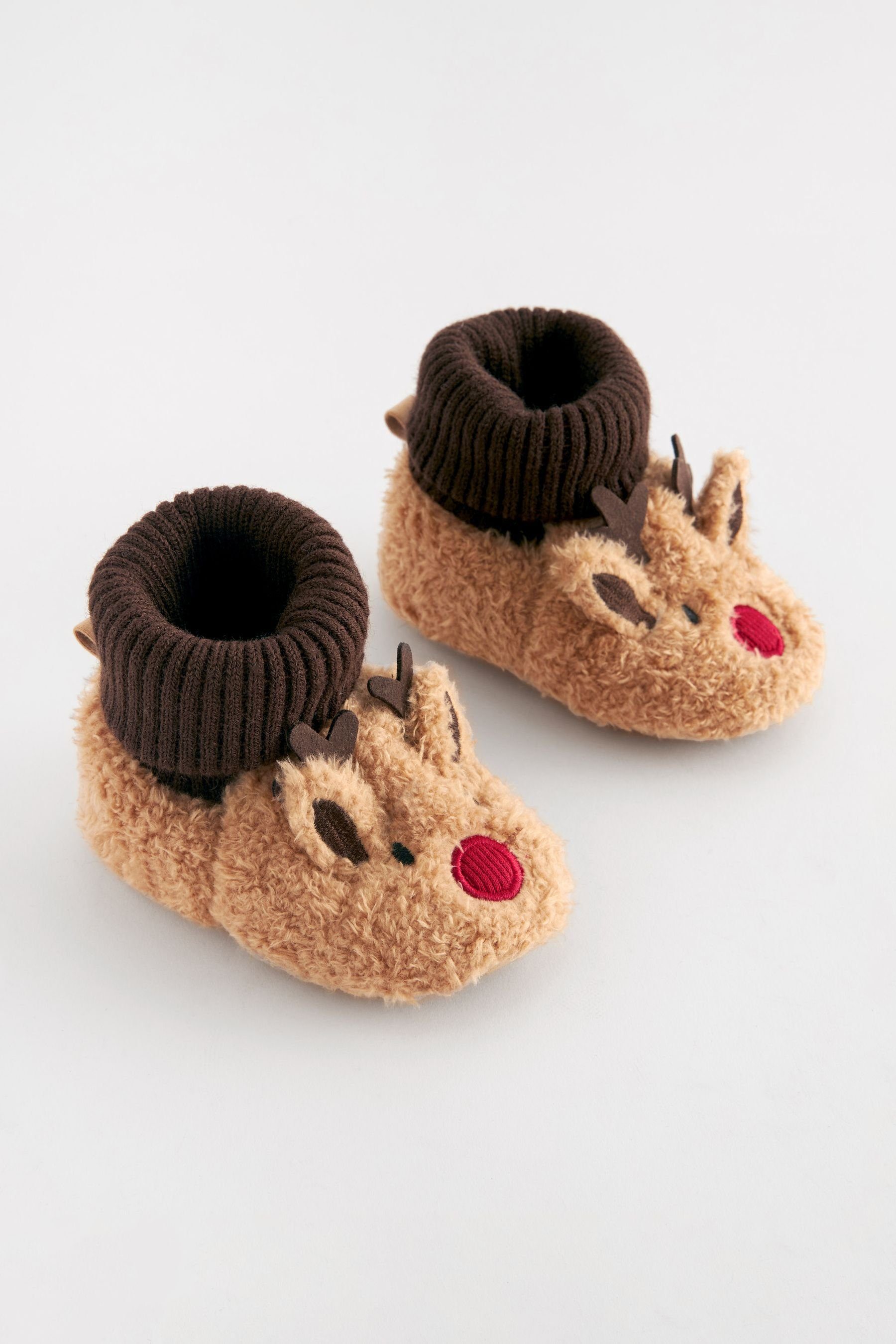 (1-tlg) Babystiefel Next Sockenoptik Babyschuh Brown in Reindeer