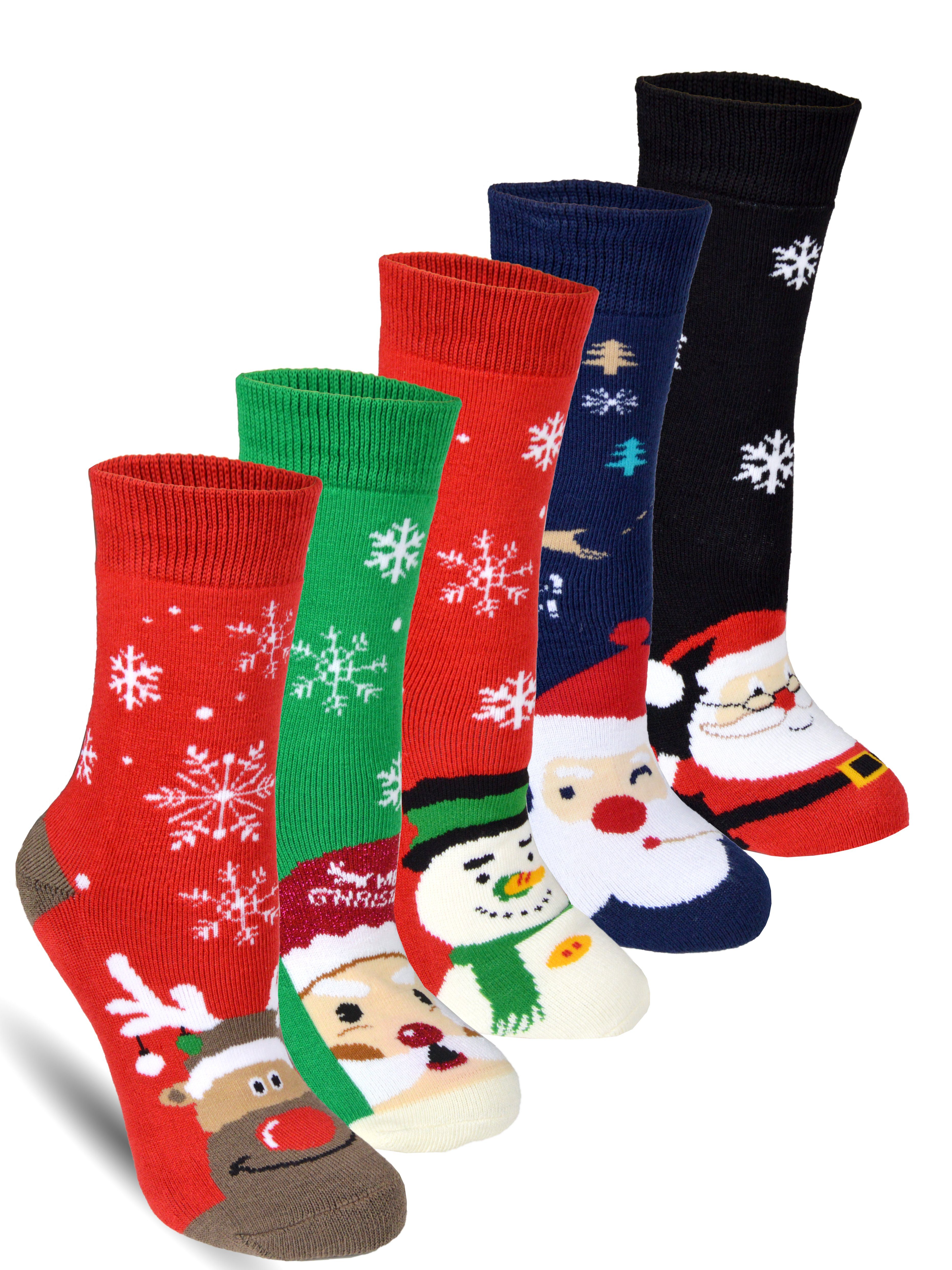 Frostfighter Thermosocken Damen Weihnachtssocken (6 Paar) günstig online kaufen