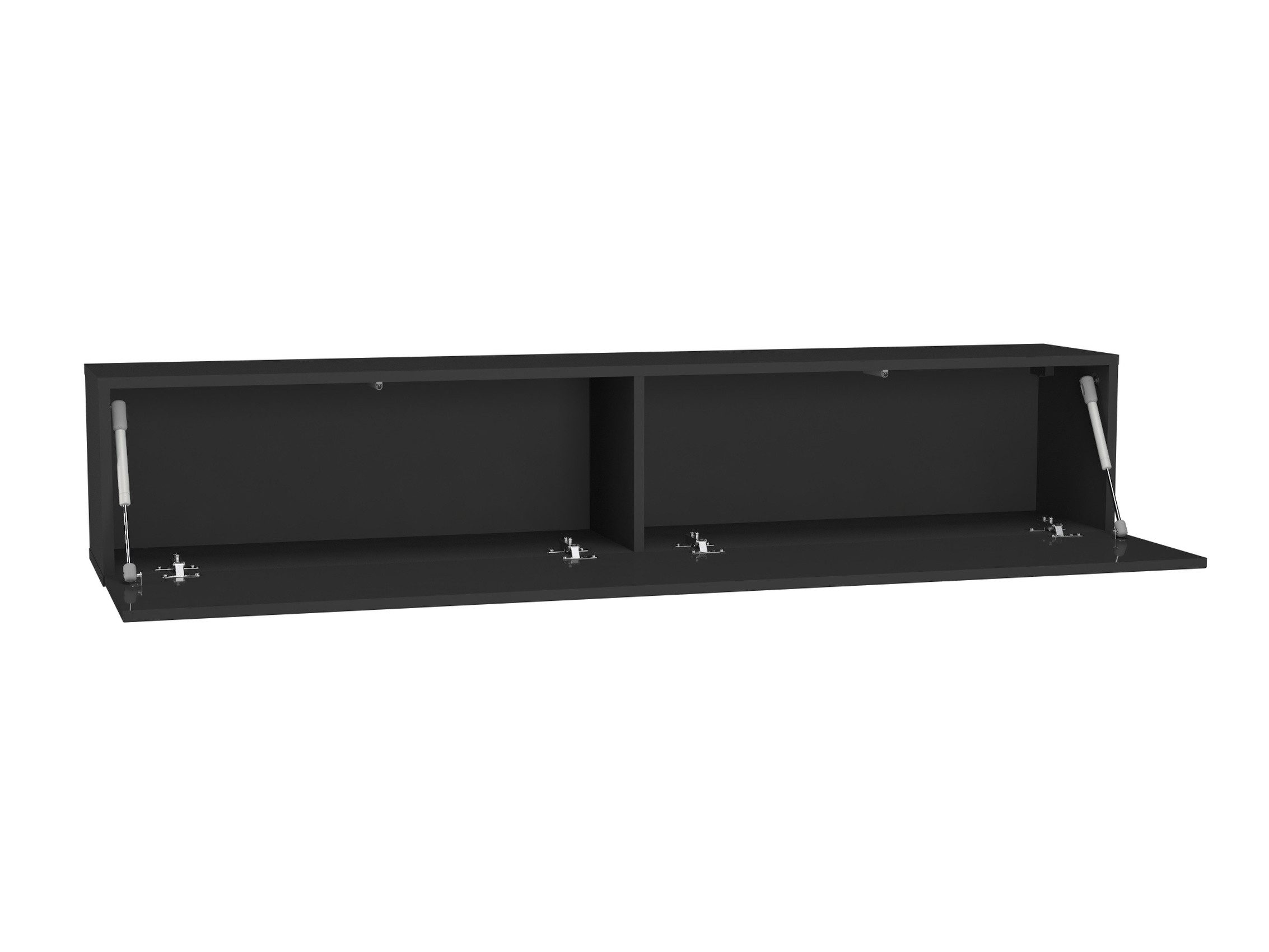 Raumhirsch Furniture Hängeschrank Wandschrank, Hochschrank, Aufbewahrungsschrank, Schrank (Maße: 160,2 x 30 x 29 cm (Minimalistisches Design, 4 Fächern), viele Farbvarianten) Push-to-Open-System, Tür rechts oder links montierbar