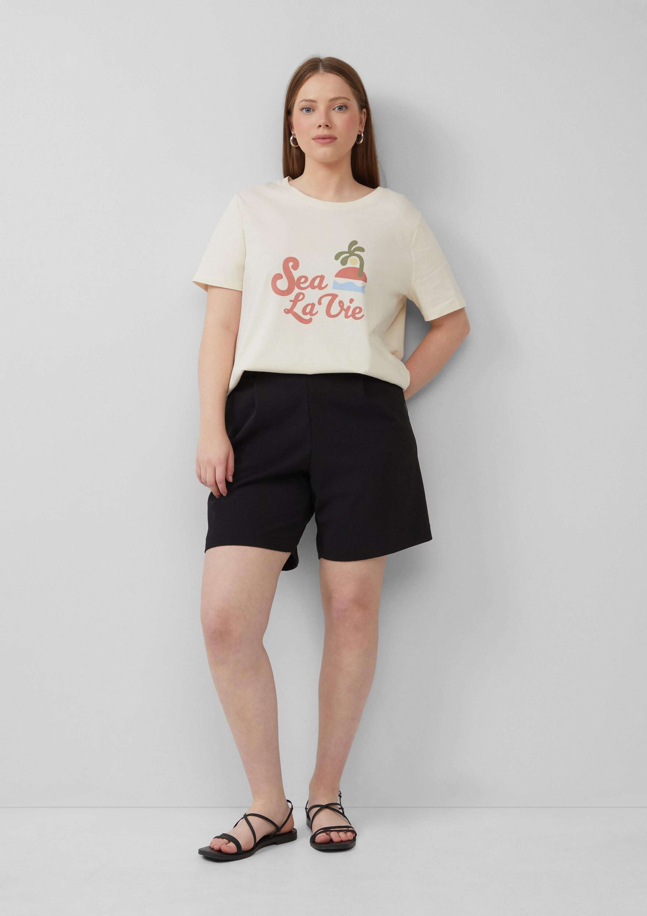 QS Shorts Hose Shorts aus Interlockjersey mit Elastikbund