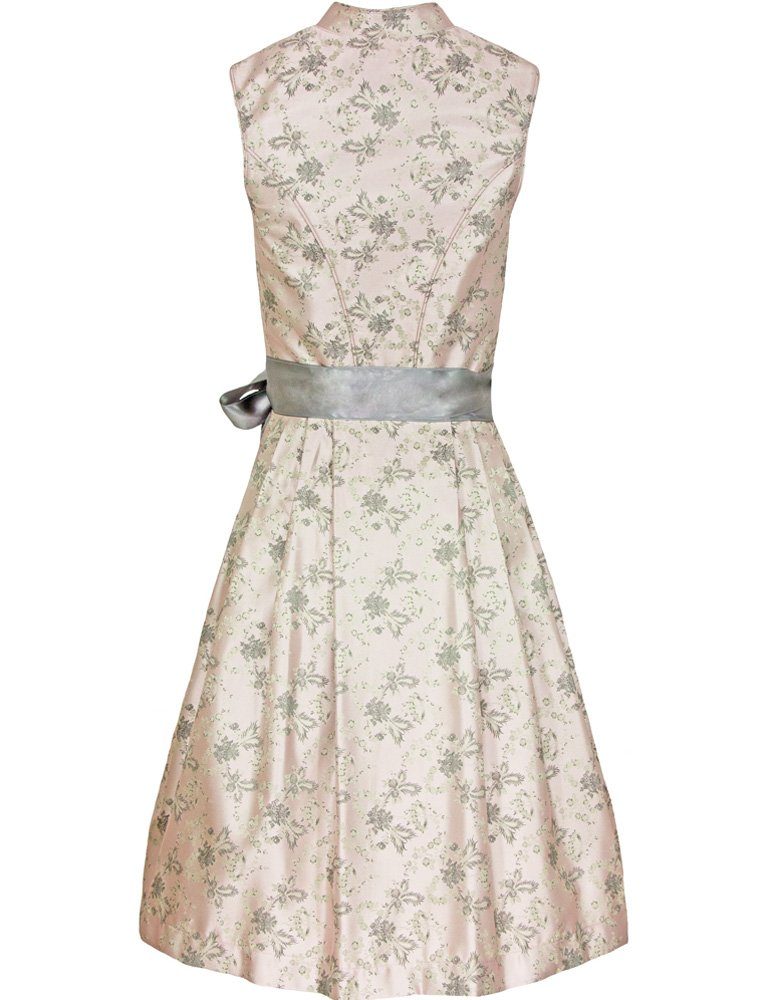 Bergweiss Trachten Dirndl Hochgeschlossenes Kleid "Fabienne" mit Spitzenschürze