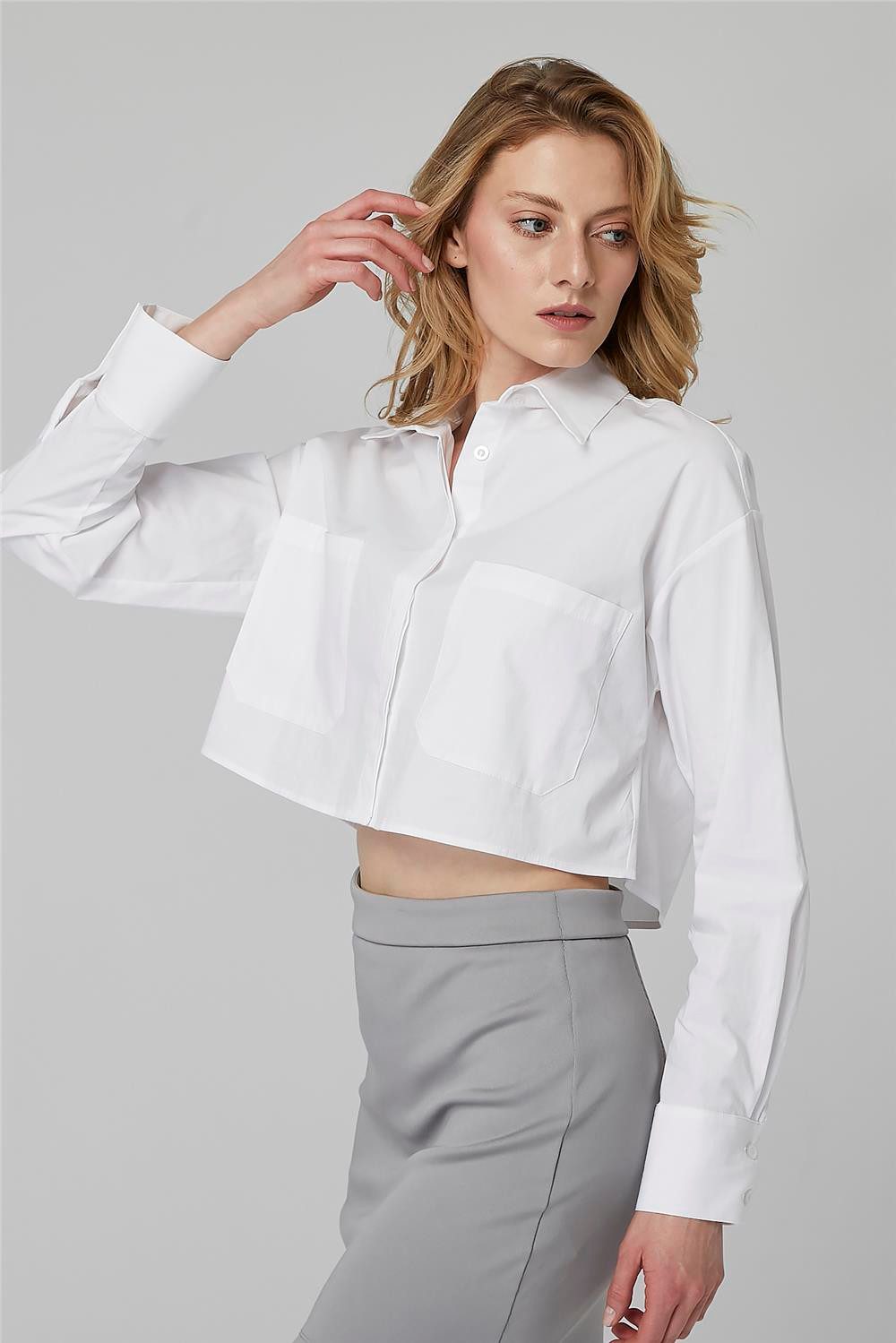HomeStore Hemdbluse Kurzes Verstecktes Knopfhemd günstig online kaufen