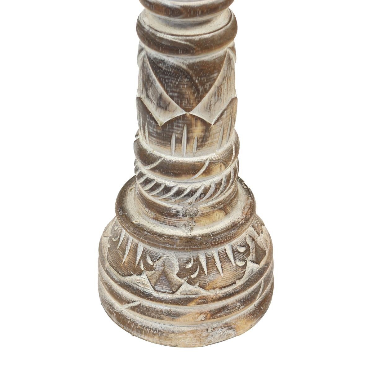 Ursprungsland (1 Oriental Herstellung Säule in Brownwash 80 cm St), Kerzenständer Dekofigur Galerie traditionelle im Handarbeit