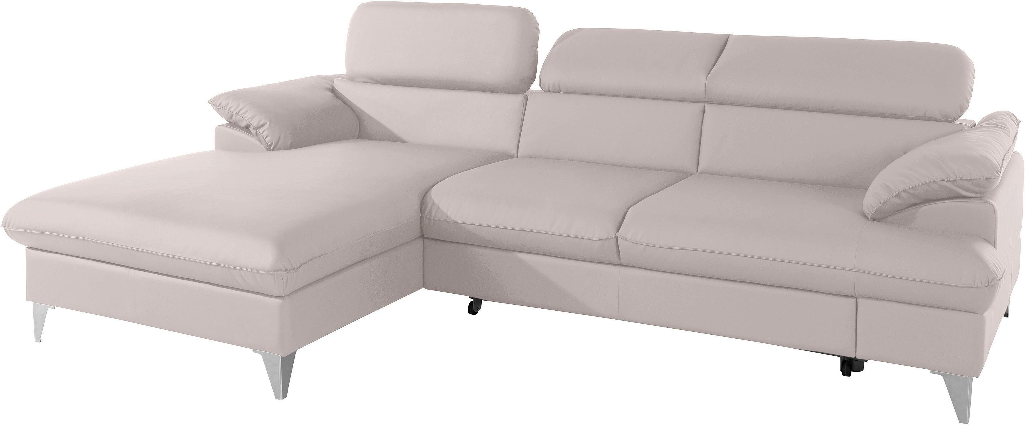COTTA Ecksofa "Caluso L-Form", mit Kopfteilverstellung, wahlweise mit Bettf günstig online kaufen