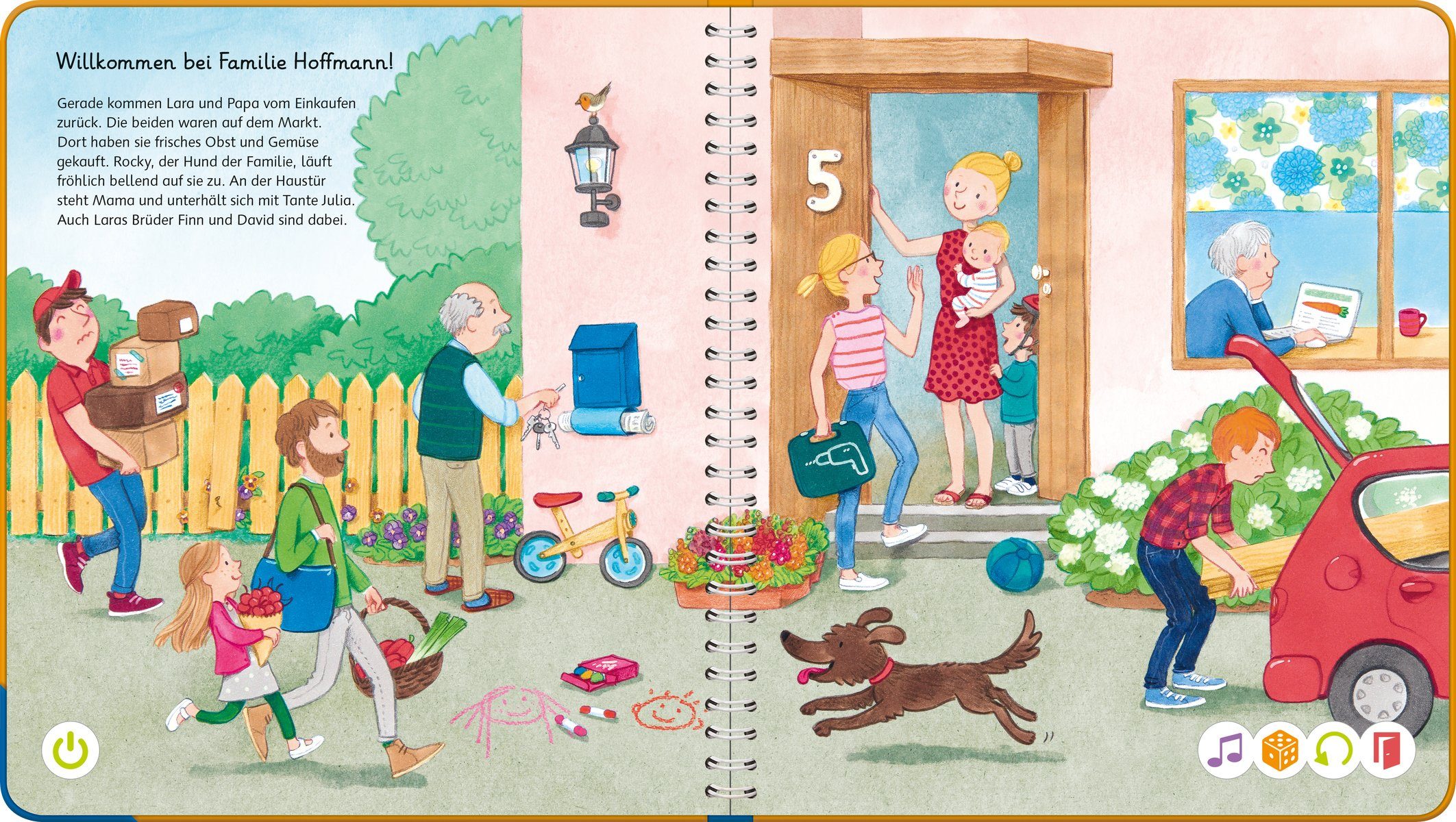 Ravensburger Kinderbuch tiptoi® Mein Wörter-Bilderbuch Unser Zuhause, Made in Europe