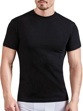 Berrak Collection Unterhemd Kurzarm Rundhals Herren Business Shirt Schwarz, BS1005