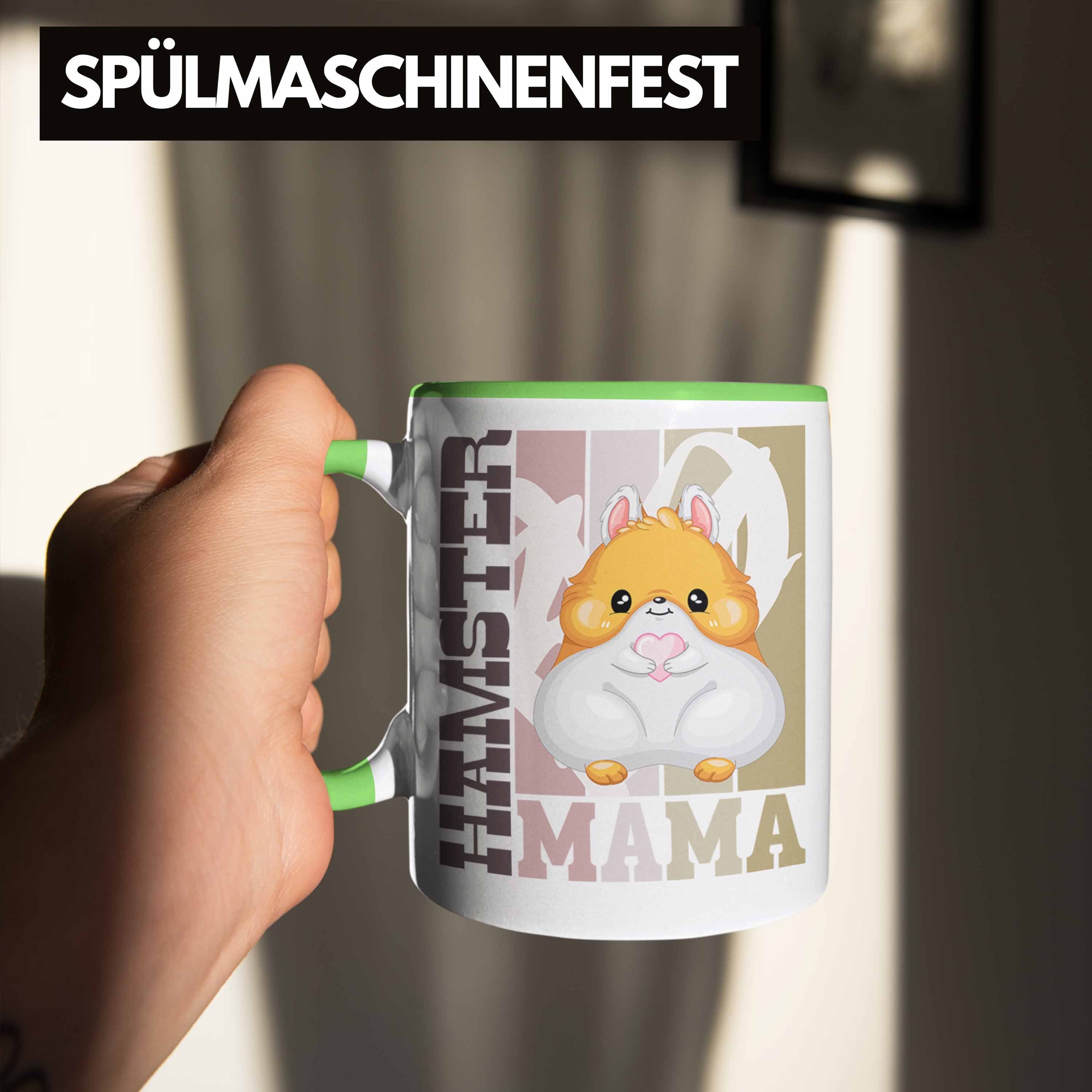 Trendation Tasse Trendation - Grün Hamster Spruch Hamster Geschenk für Tasse Mama Besitzerin