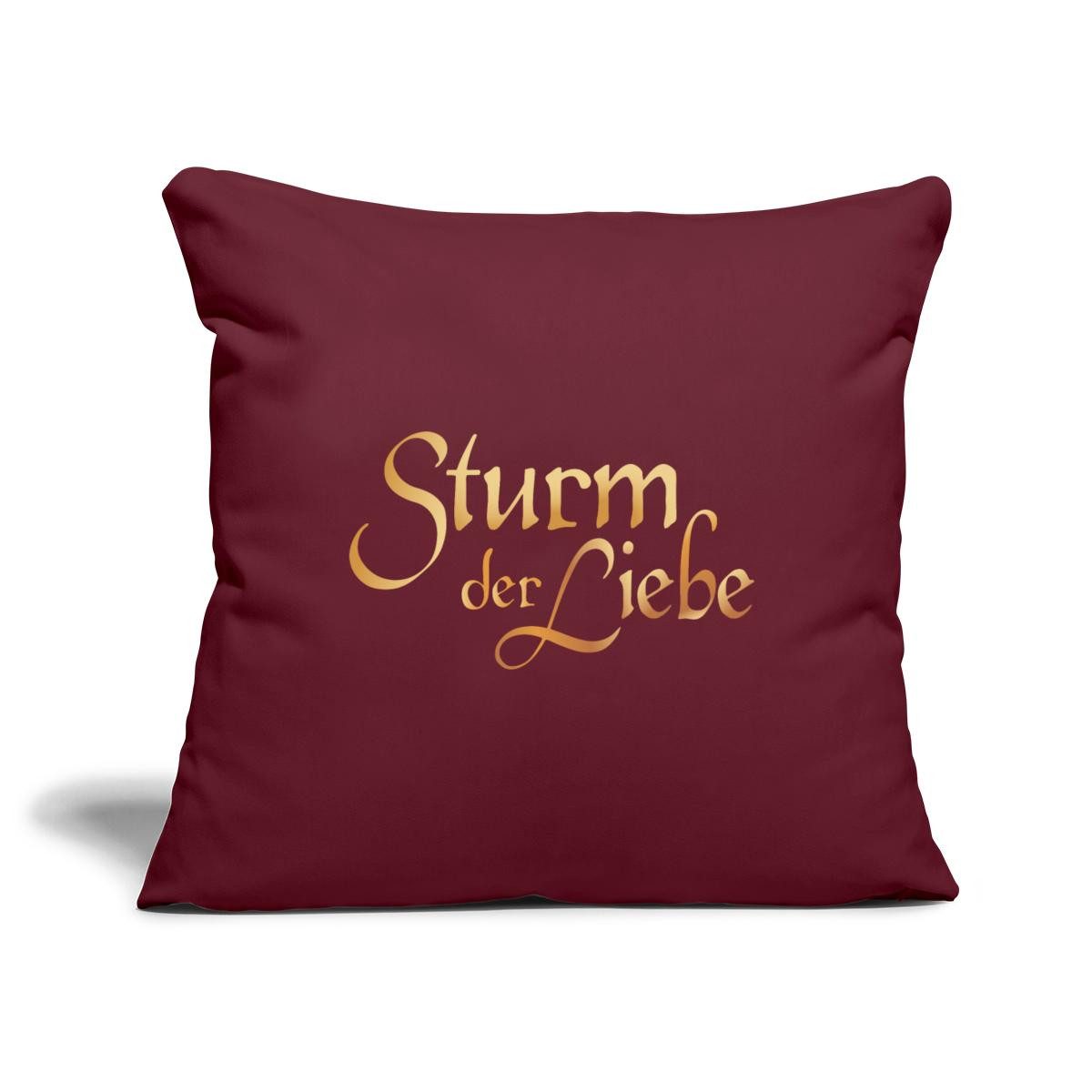 Spreadshirt Kissenbezug Sturm Der Liebe Logo Gold Textur Kissenbezug 45x45 cm
