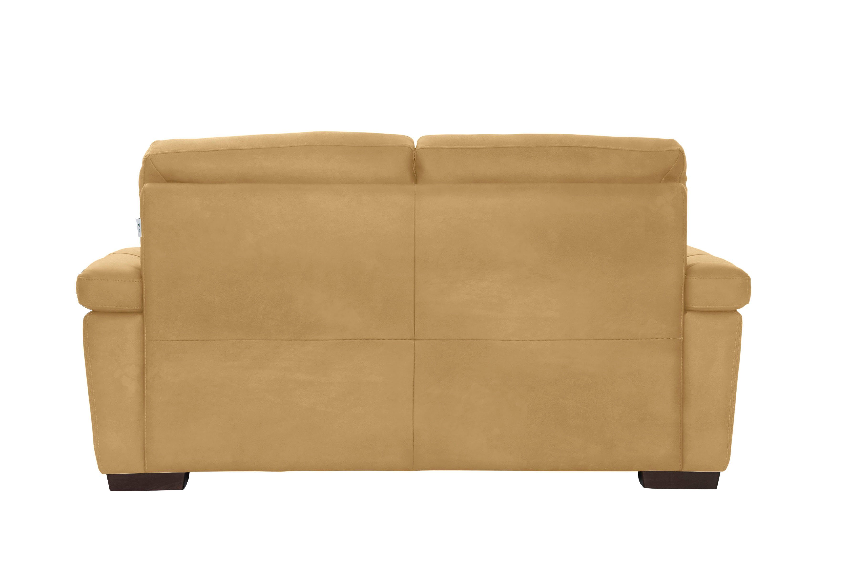 CALIA ITALIA 2-Sitzer Gaia, Sofa im edlen Design und mit erstklassigem Sitzkomfort, aus pflegeleichtem Luxus-Microfaser Ginevra Hydro Care