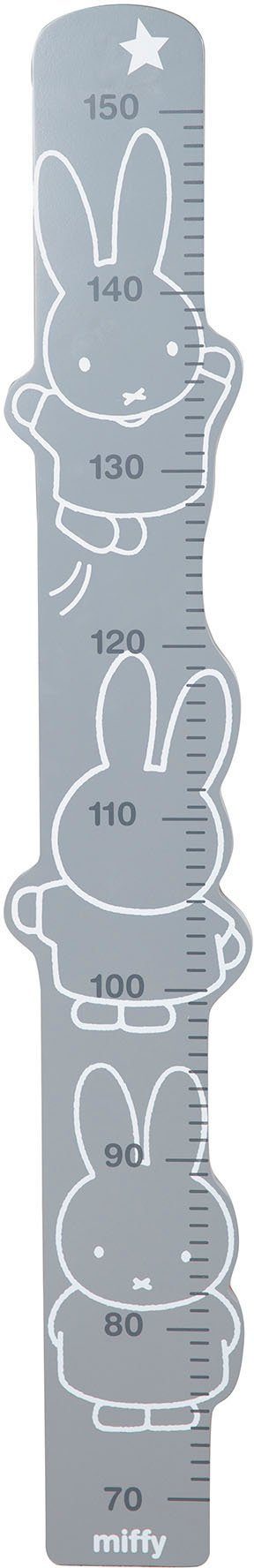 roba® Messlatte miffy®, grau, Skala von 70 cm bis 150 cm