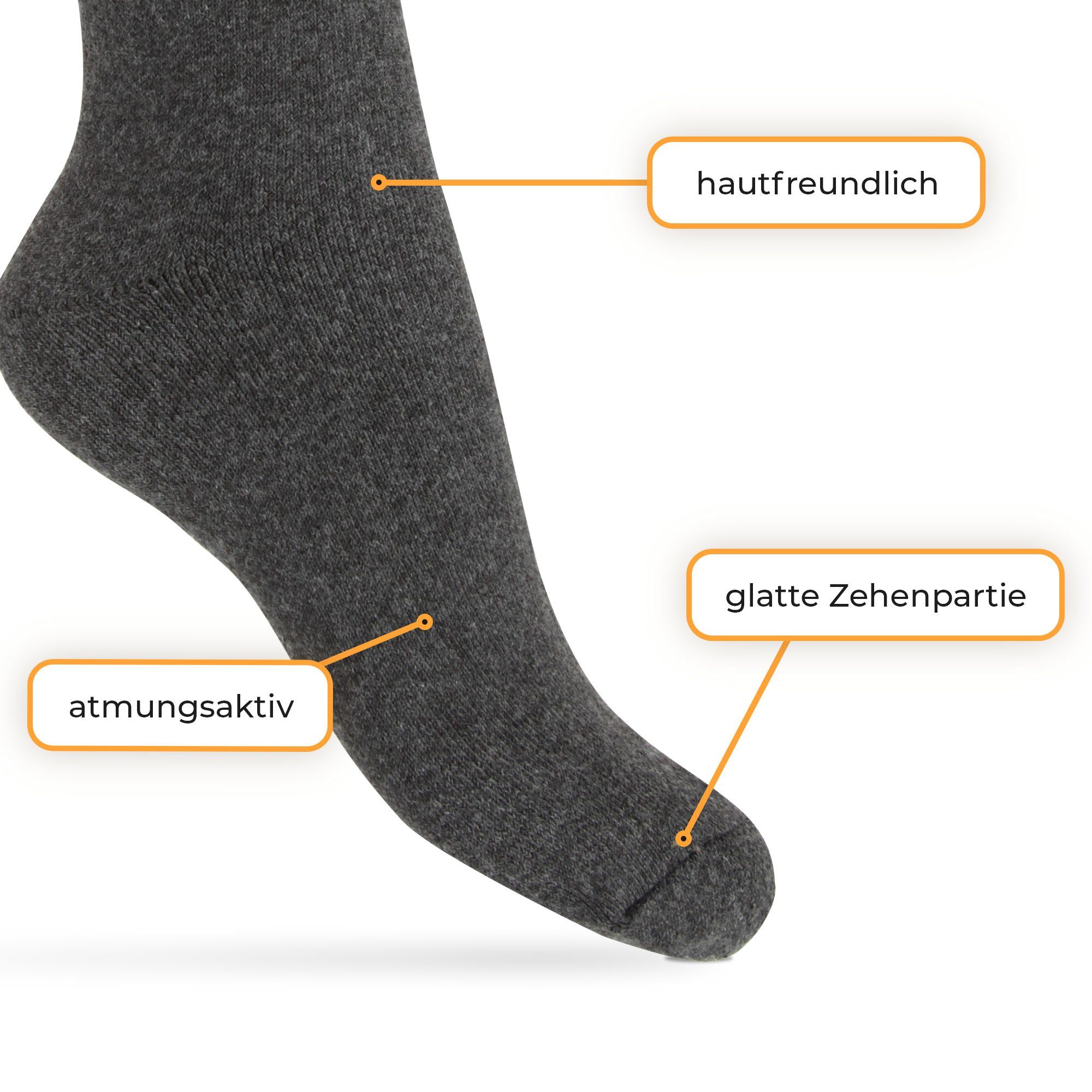 hemmy Fashion Thermosocken Frosty warme Kuschelsocken (Set, 3-Paar) Herren Thermo Socken, Klassische Baumwollsocken Atmungsaktiv Frottee