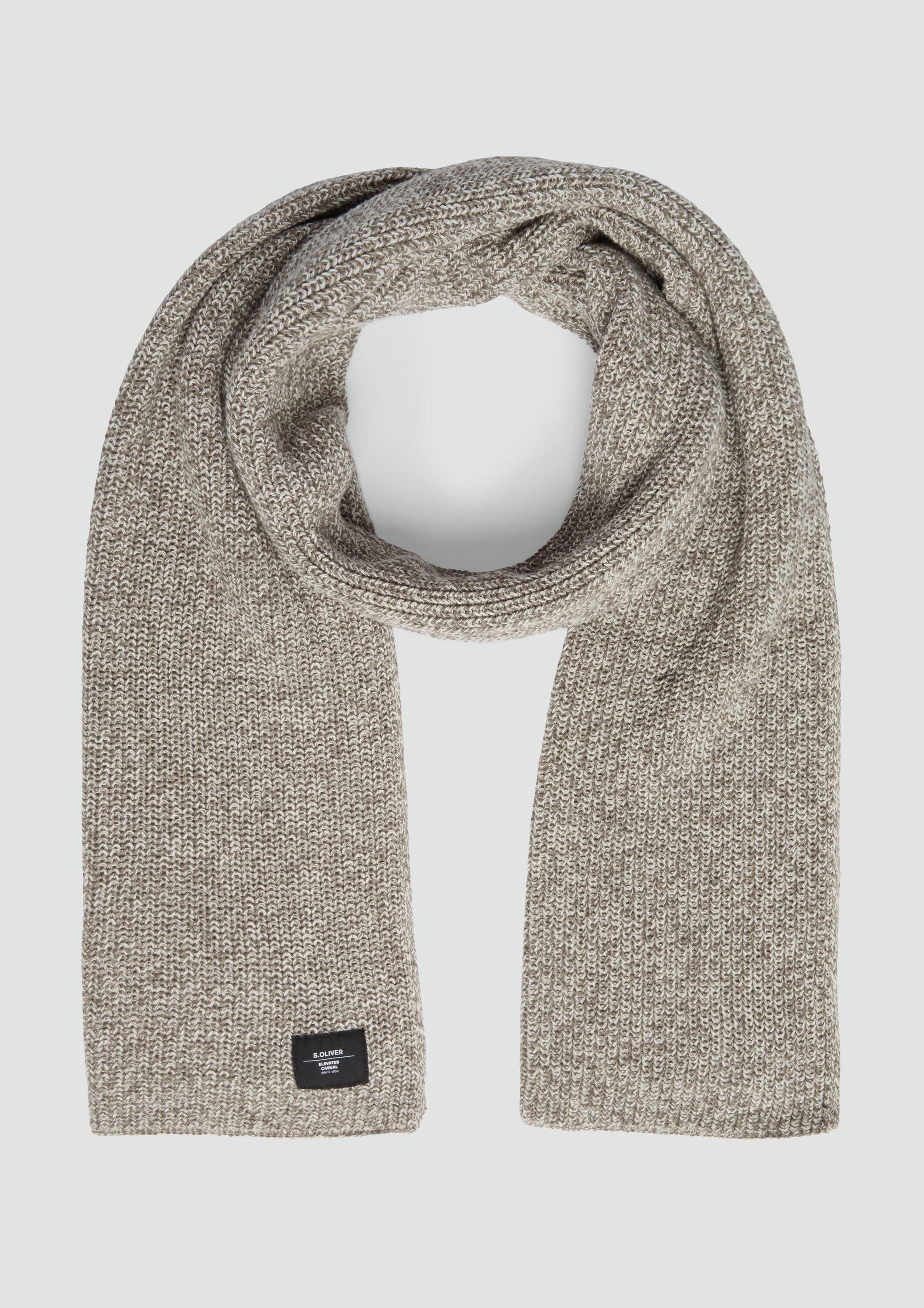 s.Oliver Schal Tuch, Baumwollschal aus Mouliné