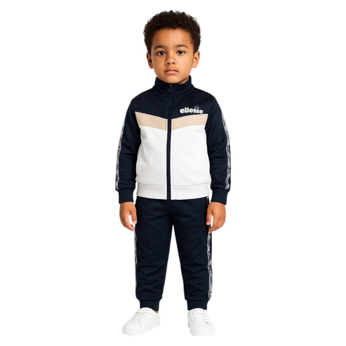 Ellesse Trainingsanzug Ellesse Trainingsanzug Kinder Sportanzug Jacke + Hose Navy (Set 2 Teile, Kinder Sportjacke + Sporthose), Ellesse Kinderbekleidung
