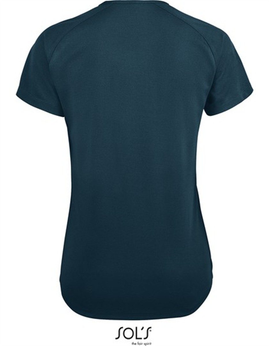 SOLS Trainingsshirt Damen Raglan Sport T-Shirt + Längerer Rücken
