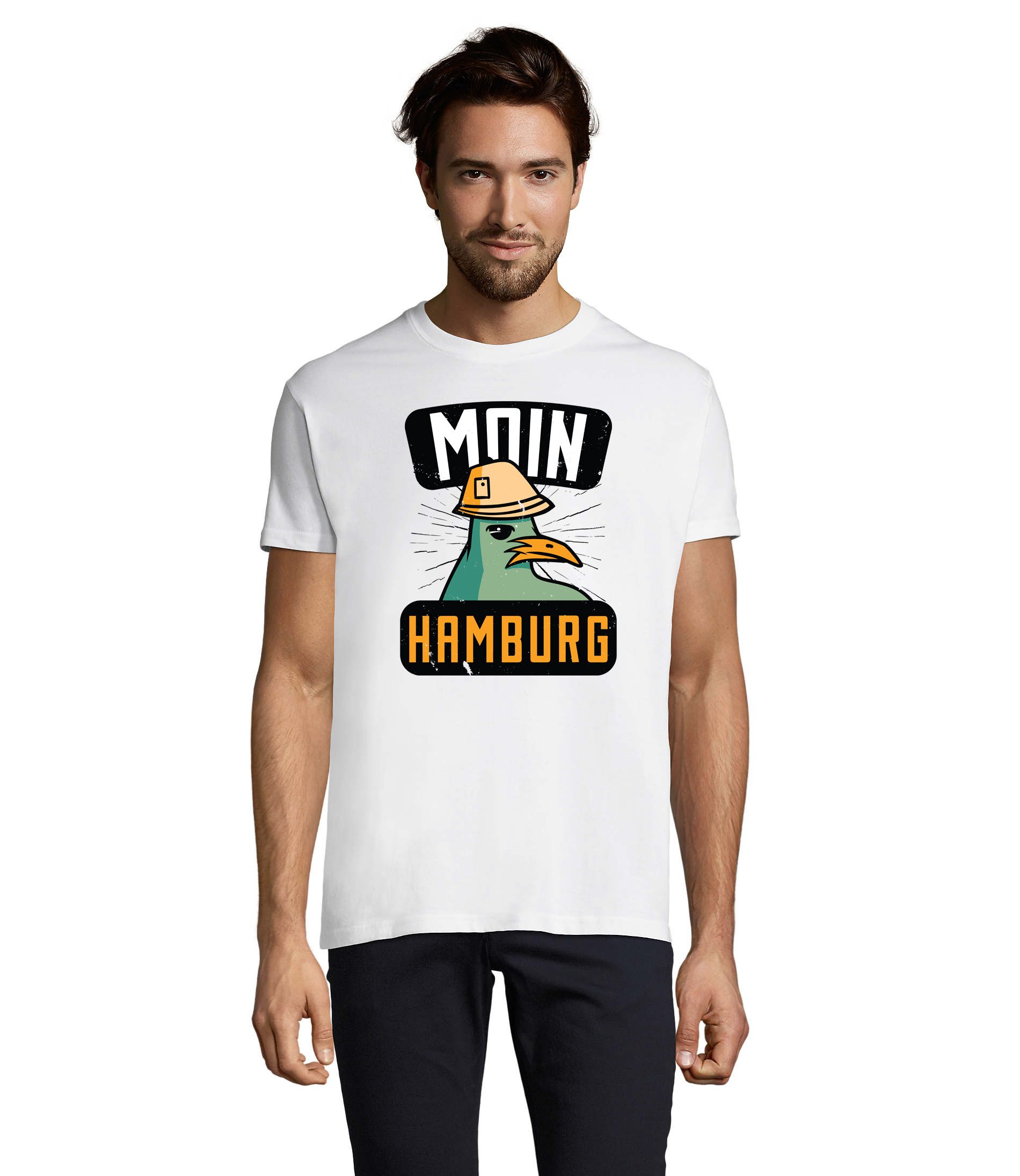 T-Shirt Moin Hamburg Seemöwe Herren Shirt Fun Motiv