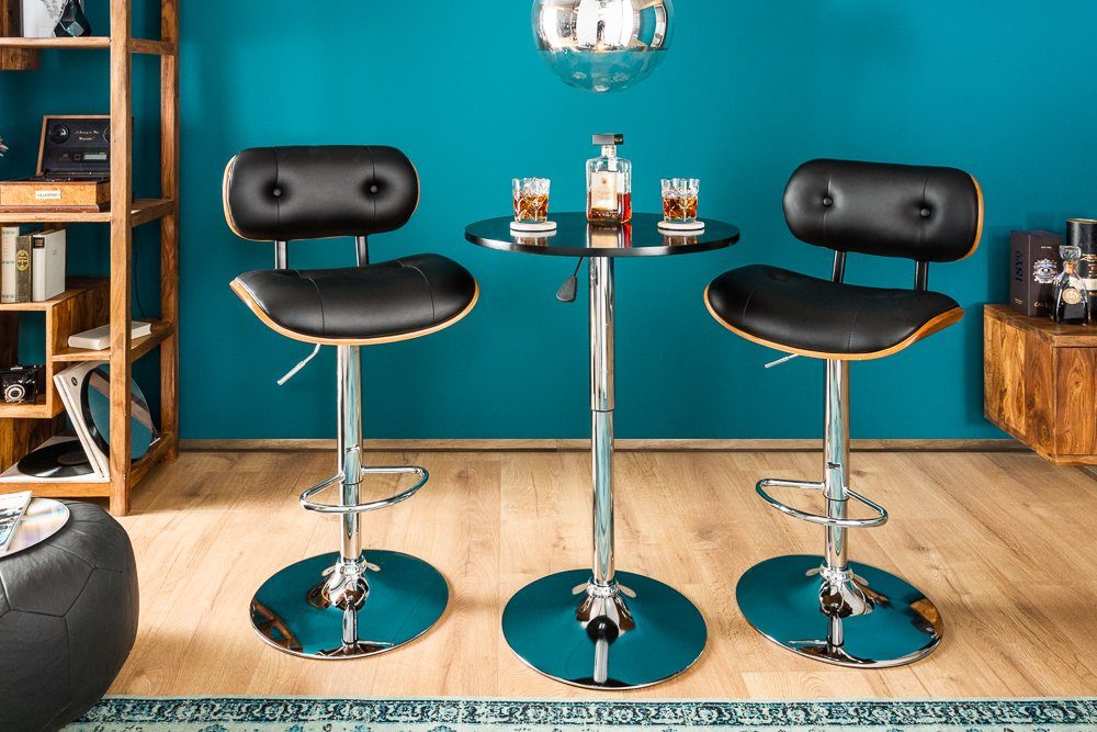 riess-ambiente Barhocker CLASSICO 115cm schwarz, mit Fußablage