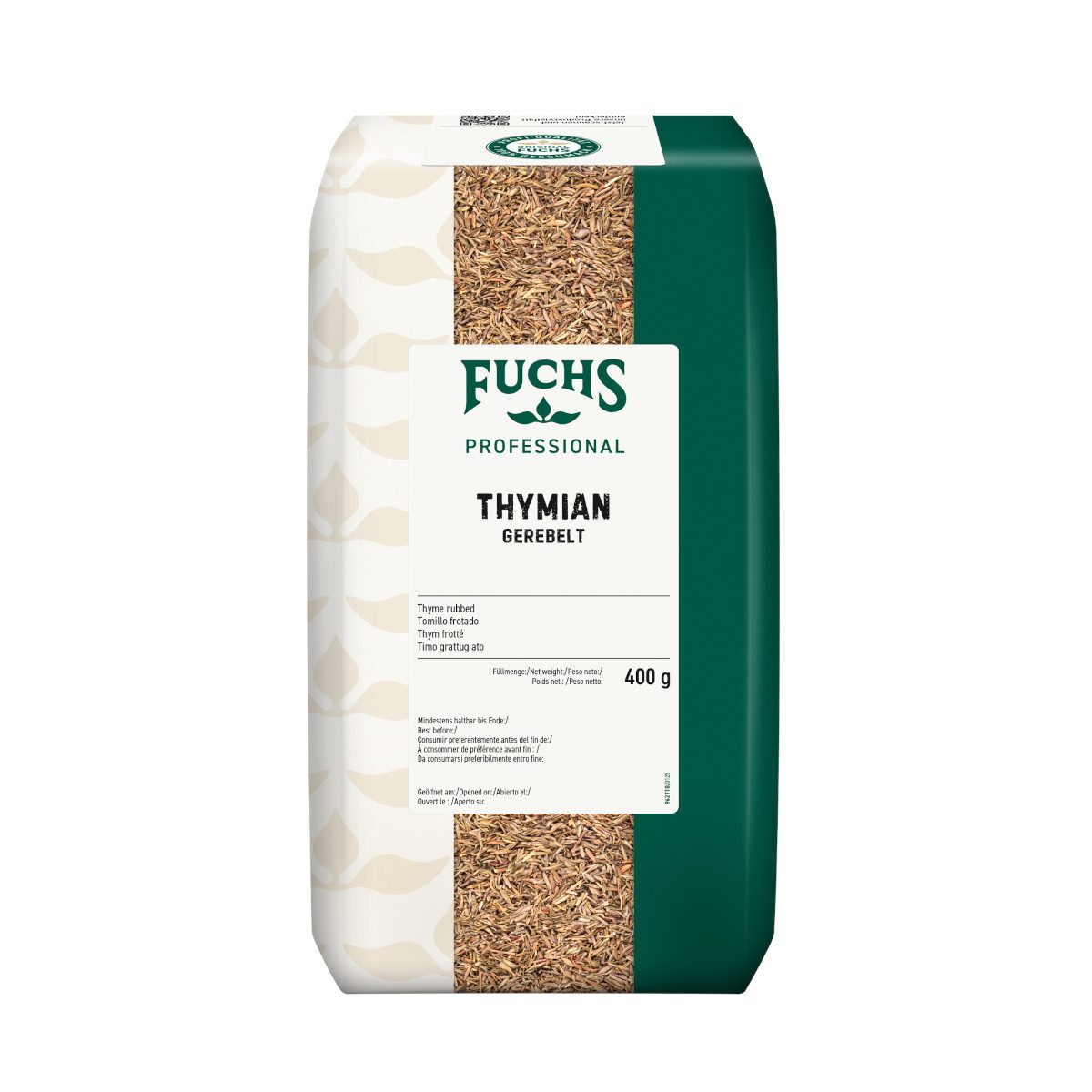 Fuchs Foodservice Gewürz, Fuchs Thymian gerebelt leicht bitter erdig rauchige Note 400g