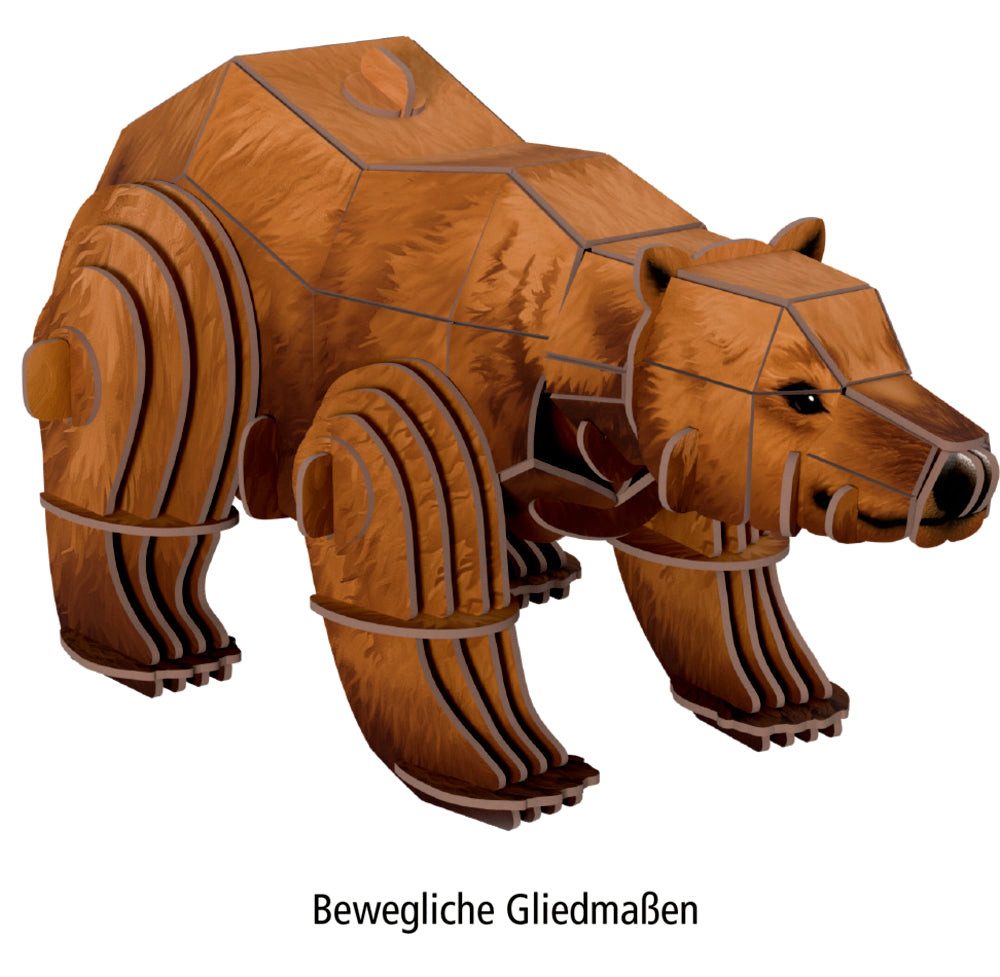 COPPENRATH DIE SPIEGELBURG Spiel Spiegelburg Nature Zoom 3D Mini-Bausatz Bär 59 Teile