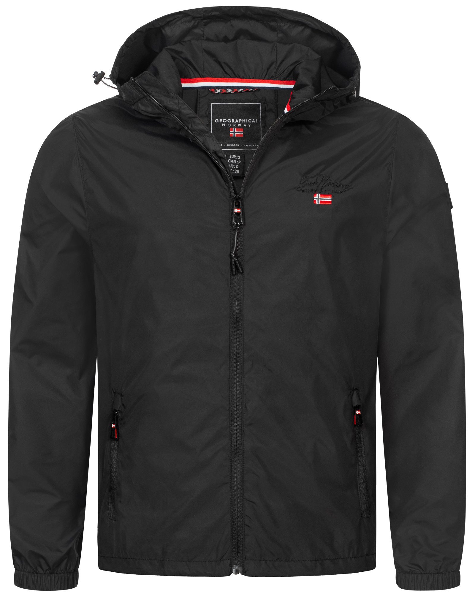 Geographical Norway Regenjacke Übergangsjacke Frühlings Jacke Windbreaker Regenjacke Outdoor Herbst