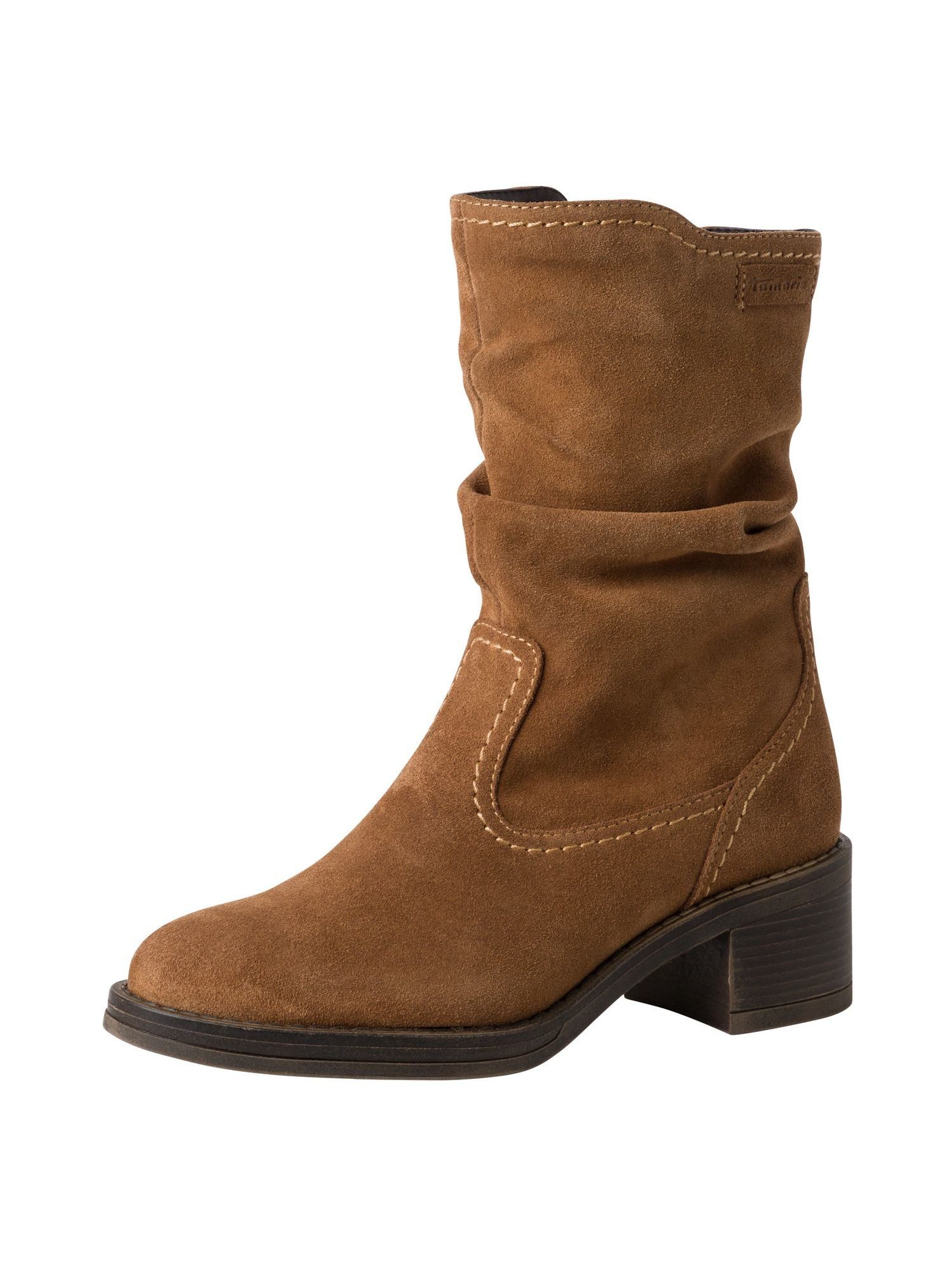 TOUCH-IT aus Leder Blockabsatz 1-25008-43 Stiefelette