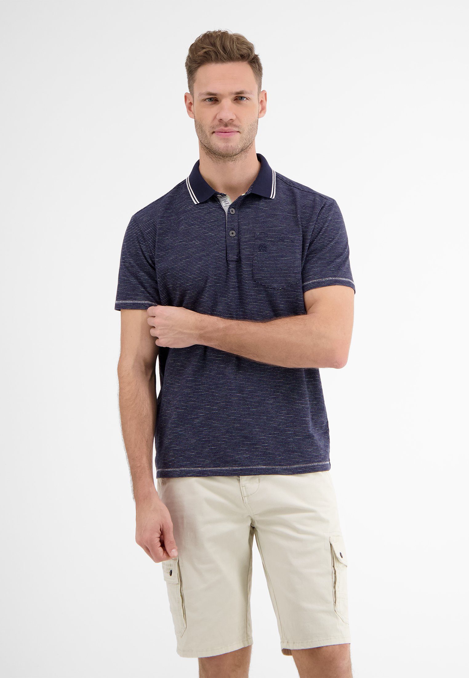 LERROS Poloshirt Poloshirt mit Finelinerstreifen