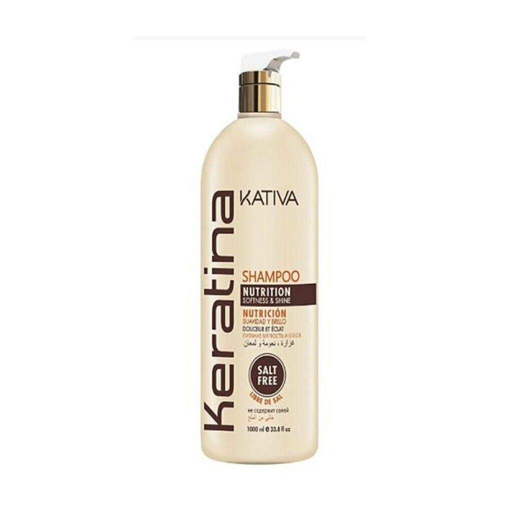 Kativa Haarshampoo Kativa Nutrition, & Shine Softness 1000 ml Shampoo Keratina
