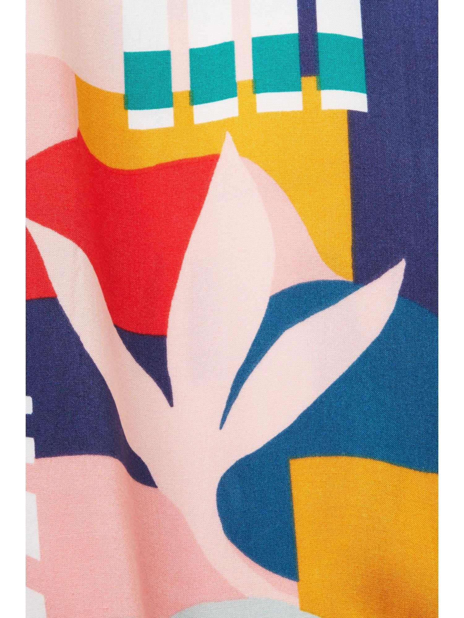 mehrfarbigem Strandrock mit Wickelrock Print Esprit