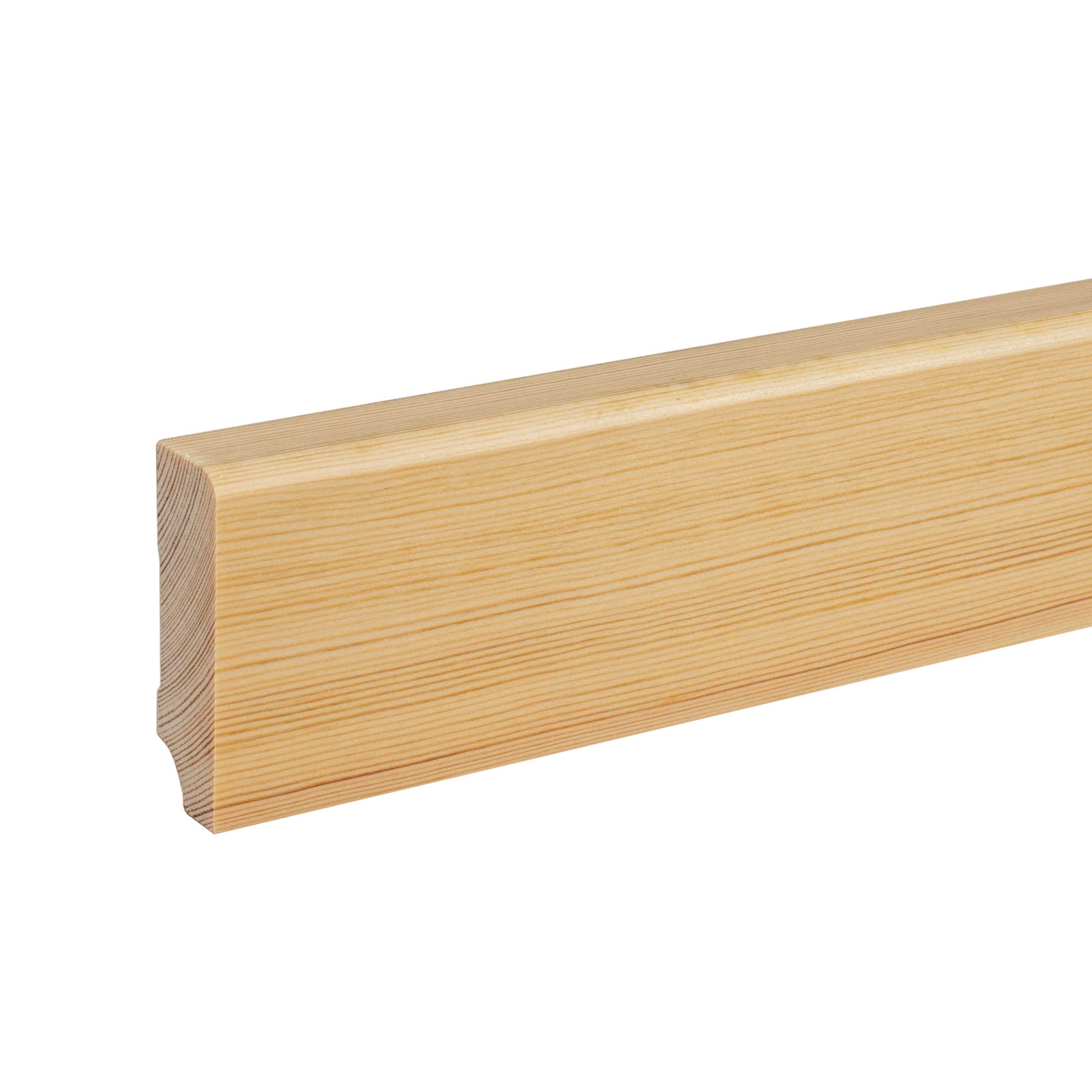 PROVISTON Sockelleiste 19 x 60 x 2500 mm Fußleiste Massivholz Kiefer by PROVISTON, L: 250 cm, Spar-Set, 5-St.