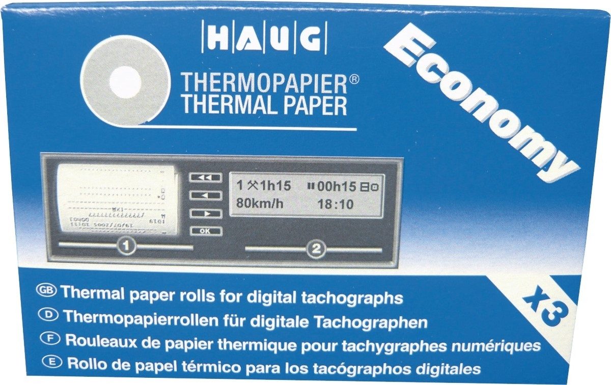 RNK Verlag Endlospapier Thermorolle für digitale Fahrtenschreiber 8m VE=3 Stück