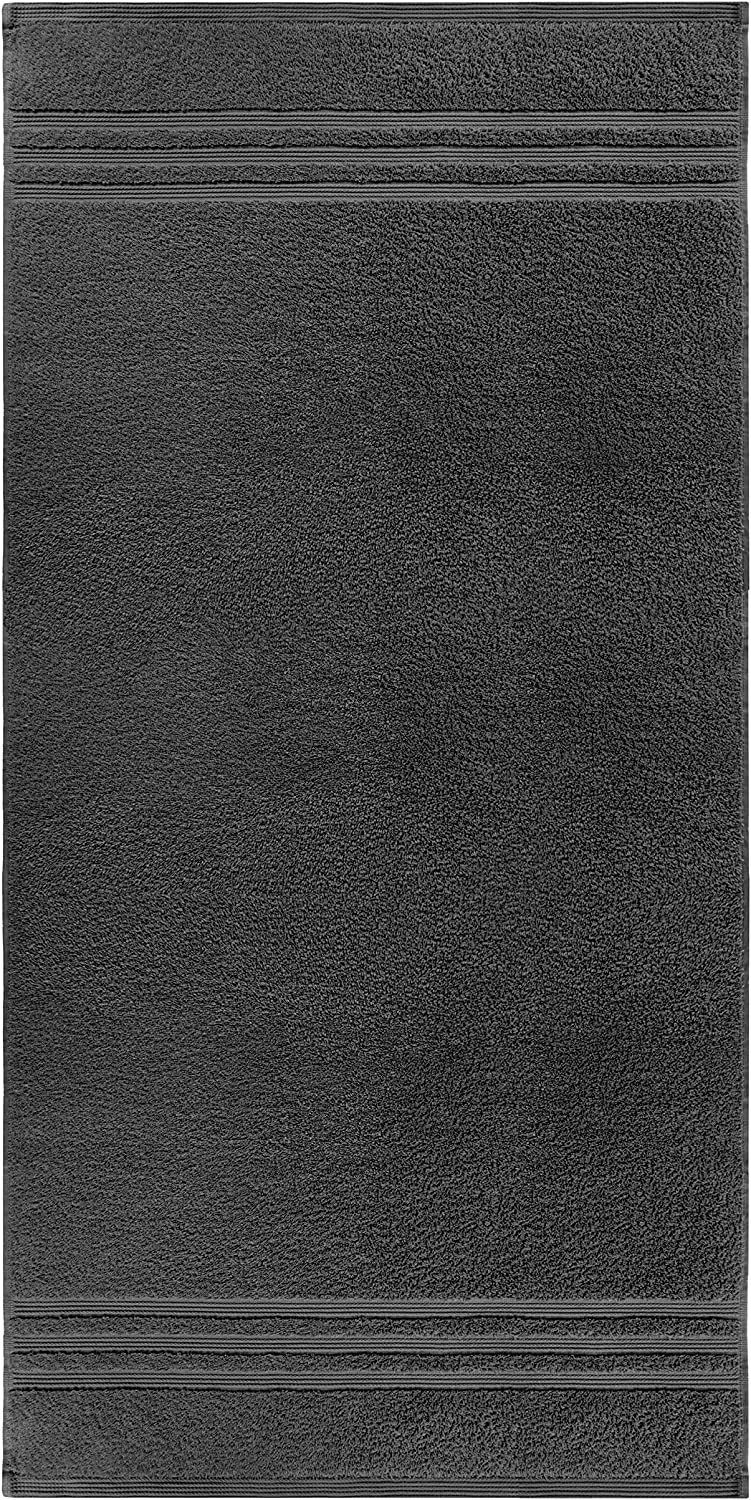cm (2-tlg), 50x100 Lashuma Handtücher Grau Frottee, Handtuch Graue anthrazit London, Set Anthrazit