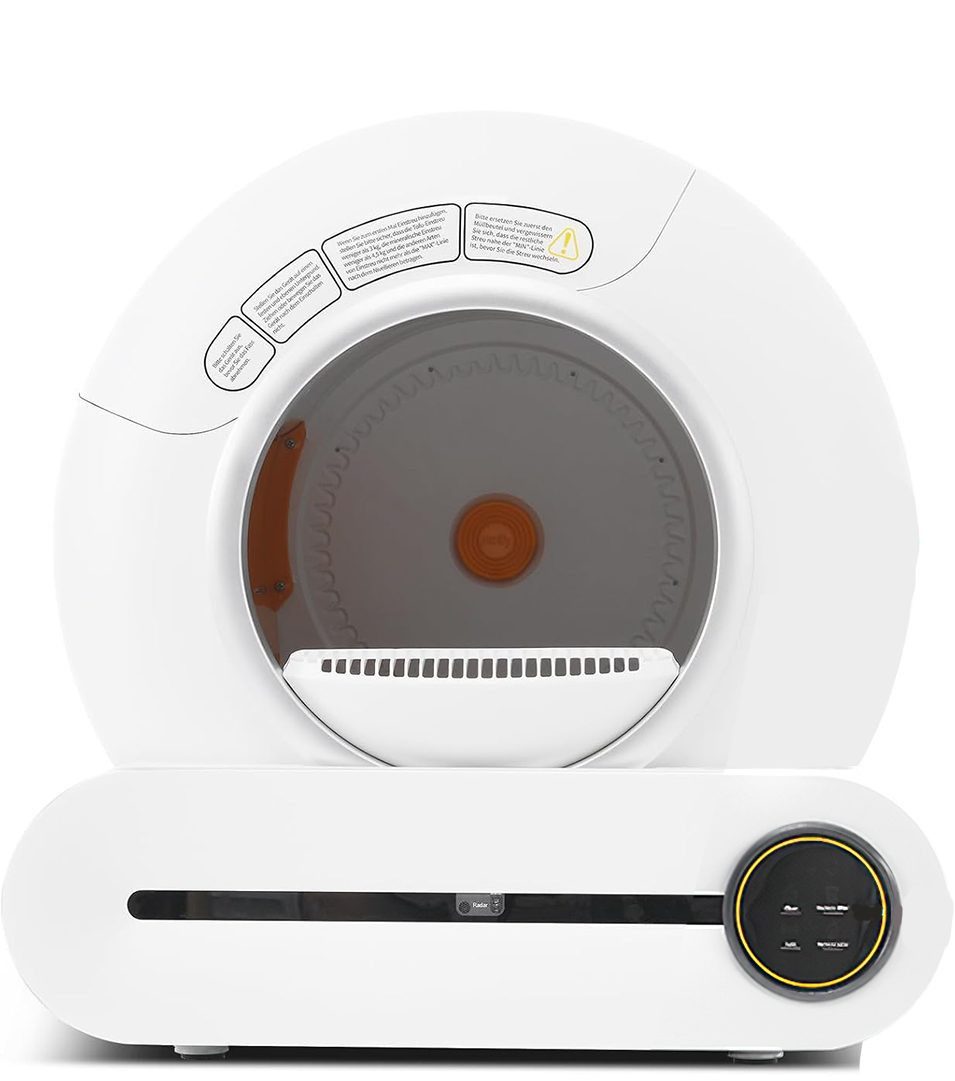 Novzep Katzentoilette 65L Adaptive Selbstreinigende Katzentoilette mit Eliminiert Geruch