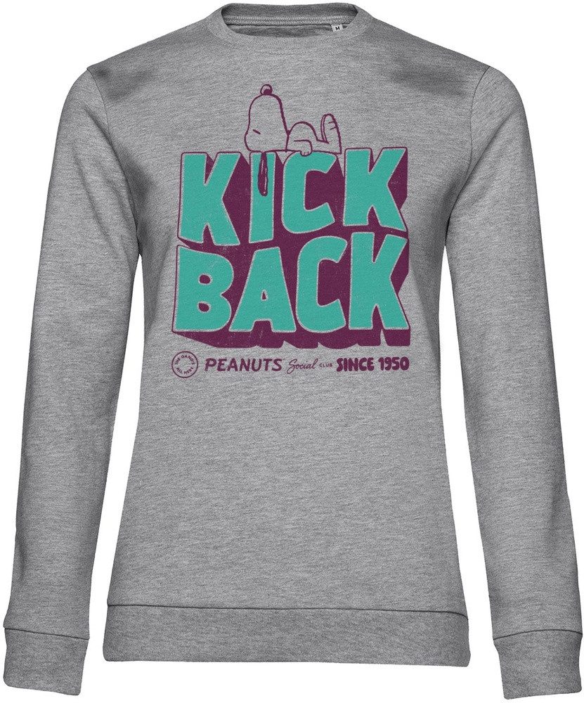 PEANUTS Worldwide LLC Rundhalspullover Kick Back Social Club Girly Sweatshirt