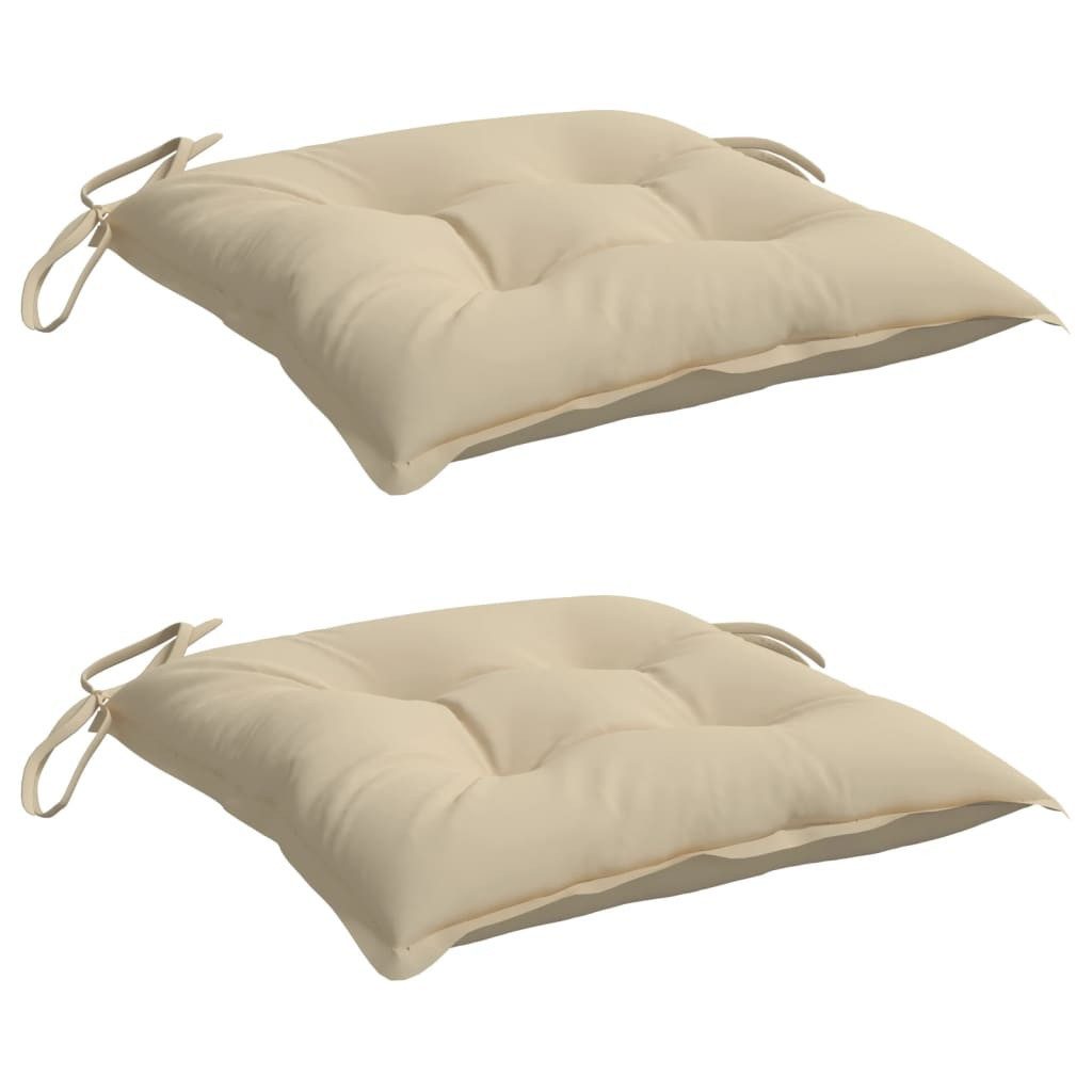 vidaXL Sitzauflage Palettenkissen 2 Stk. Beige günstig online kaufen