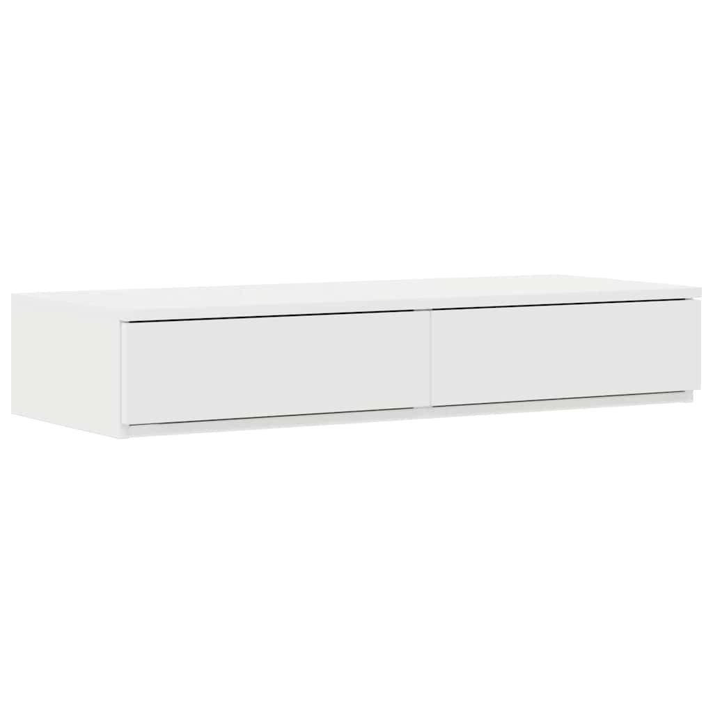 vidaXL Bett Bettschubladen Weiß 80 x 36,5 x 16,5 cm Holzwerkstoff (1-tlg)