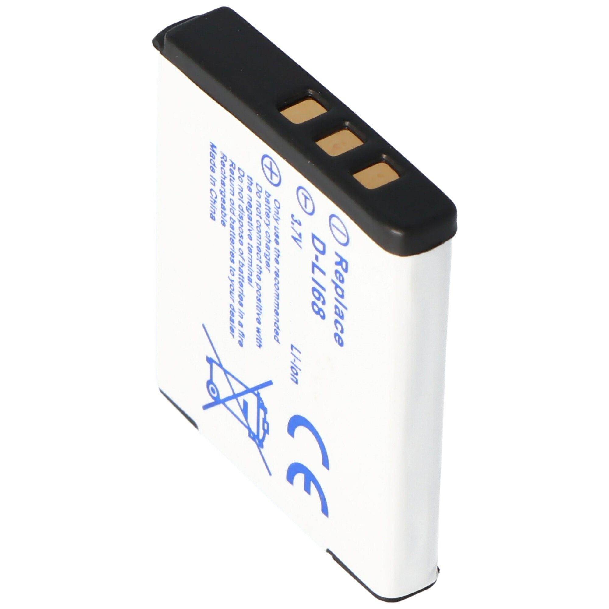 AccuCell 750 mAh (3,7 V) passend Akku Optio Akku AccuCell Pentax für Akku S10