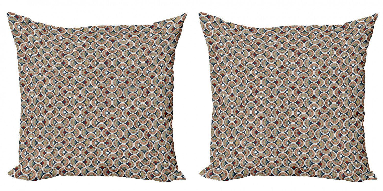Accent Digitaldruck, Hälfte Die Stück), Spitze (2 Abakuhaus Modern Geometrisch Spirals Doppelseitiger Kissenbezüge