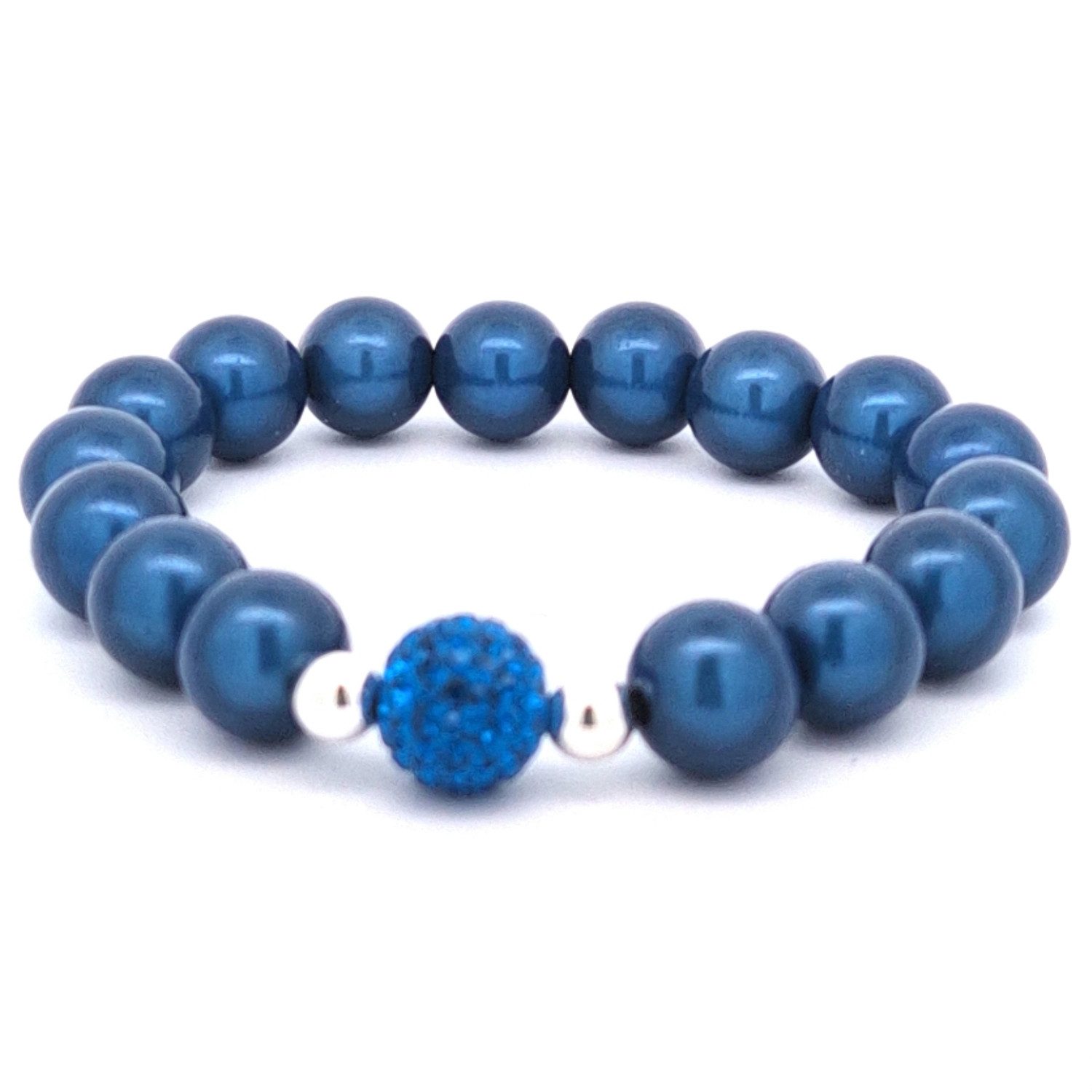 Impala Perlenarmband Funky, 3D Perlenarmband mit Glitzerkugel