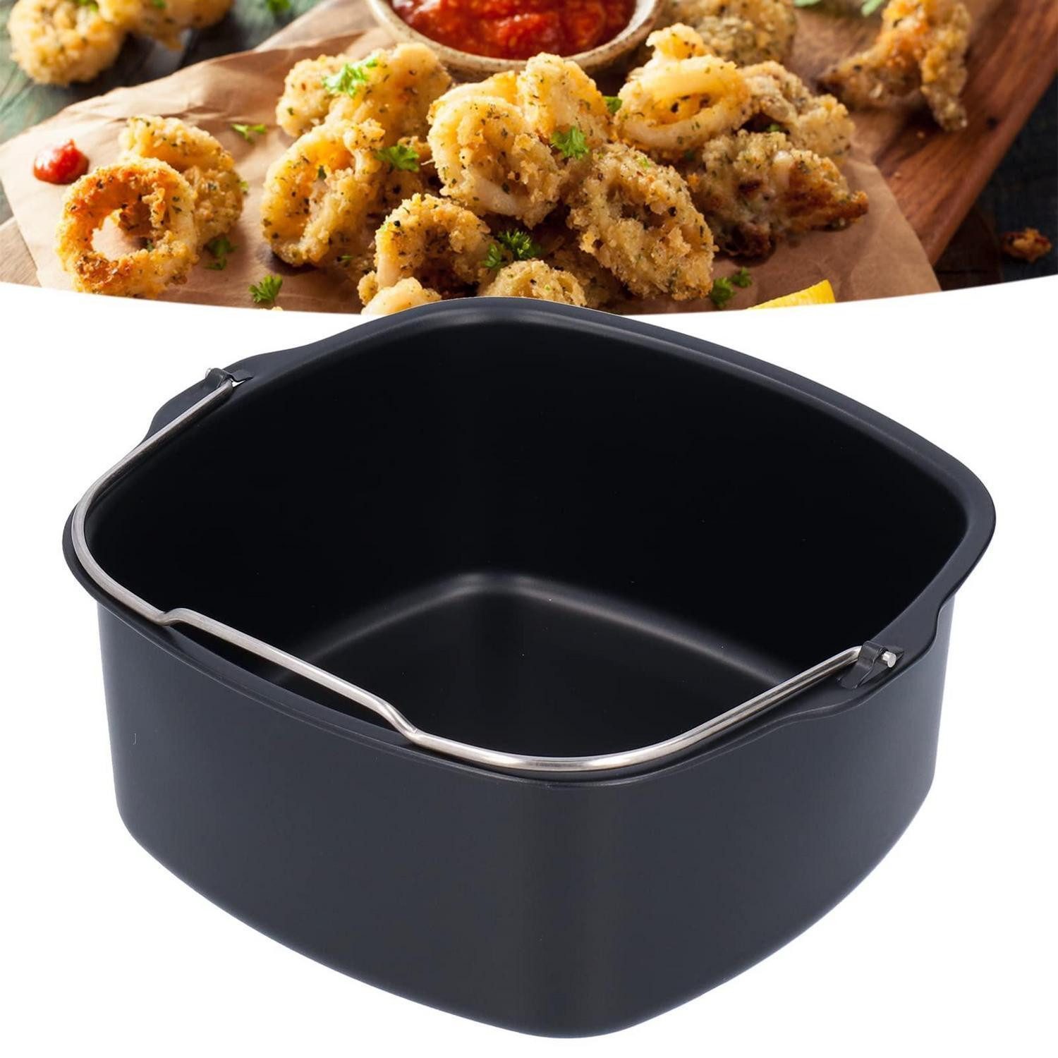 LuxusKollektion Auflaufform Auflaufform Heißluftfritteuse Quadratisch 18cm, Metall, (1-St)