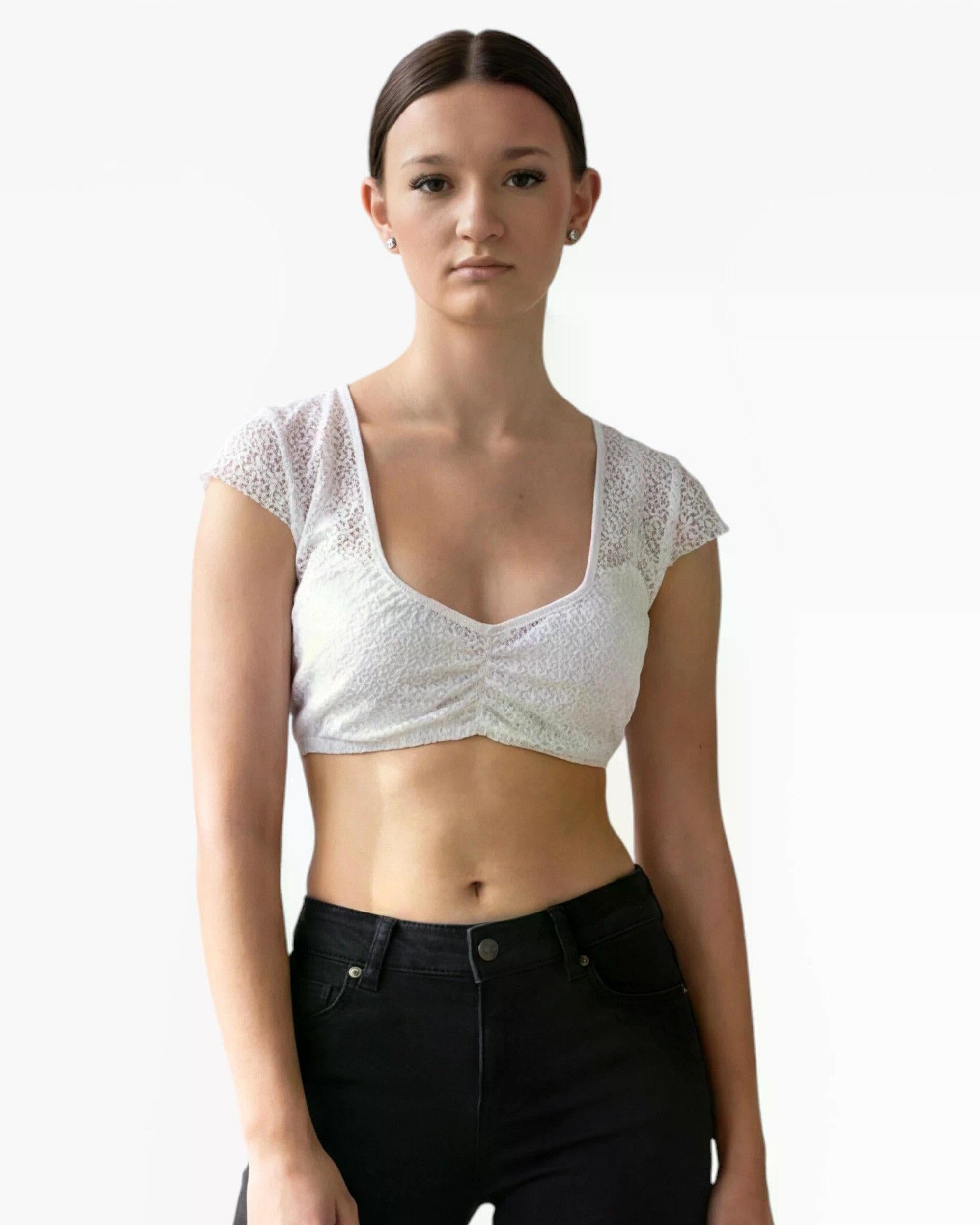Ramona Lippert Dirndlbluse Wanda weiß