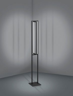 EGLO Stehlampe SIBERIA, LED fest integriert, warmweiß - kaltweiß, Stehleuchte in schwarz aus Stahl - 34W - warmweiß - kaltweiß