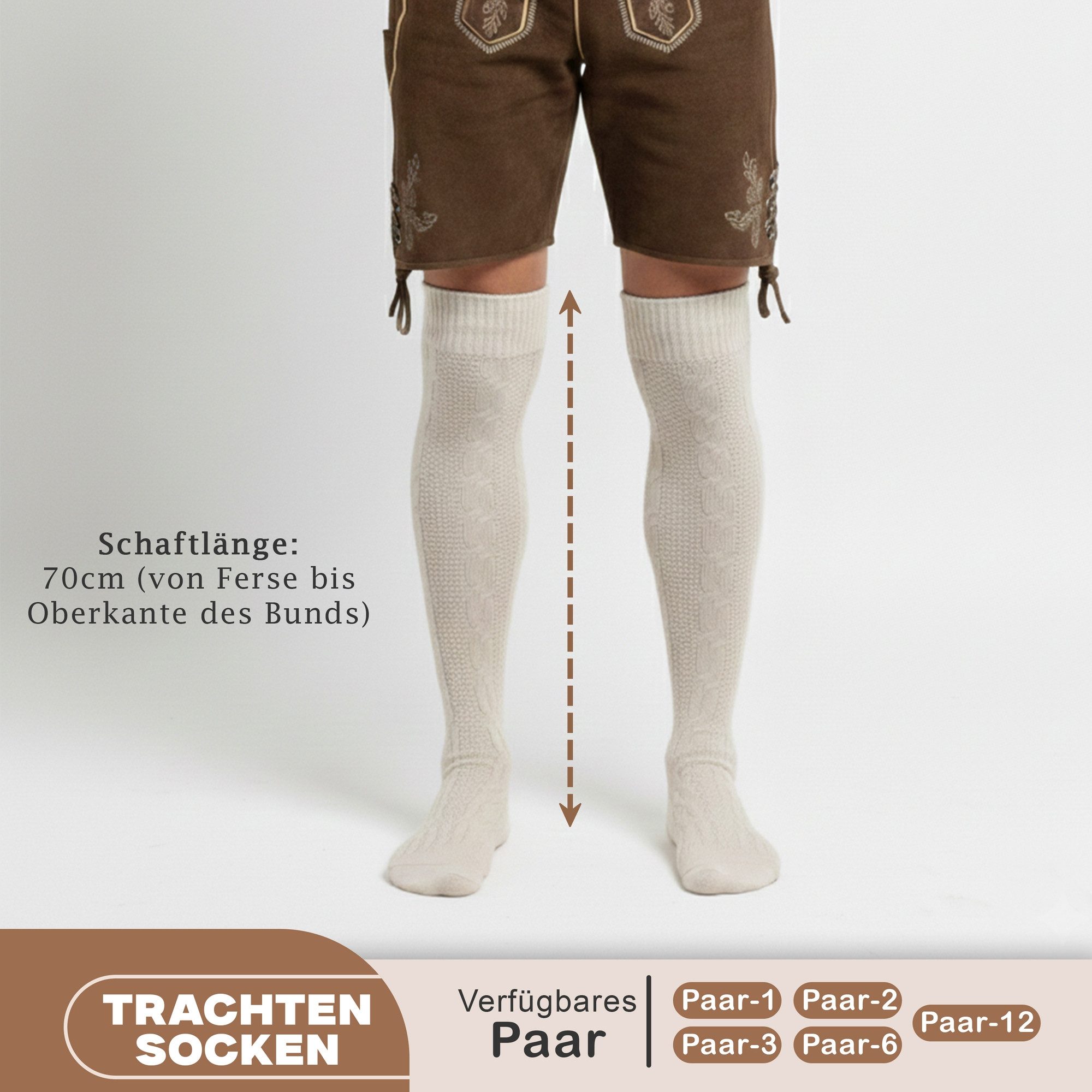 German Wear Trachtensocken GW250- 2xPaar AMZ (2er-Pack) 2er Pack Lange Trac günstig online kaufen