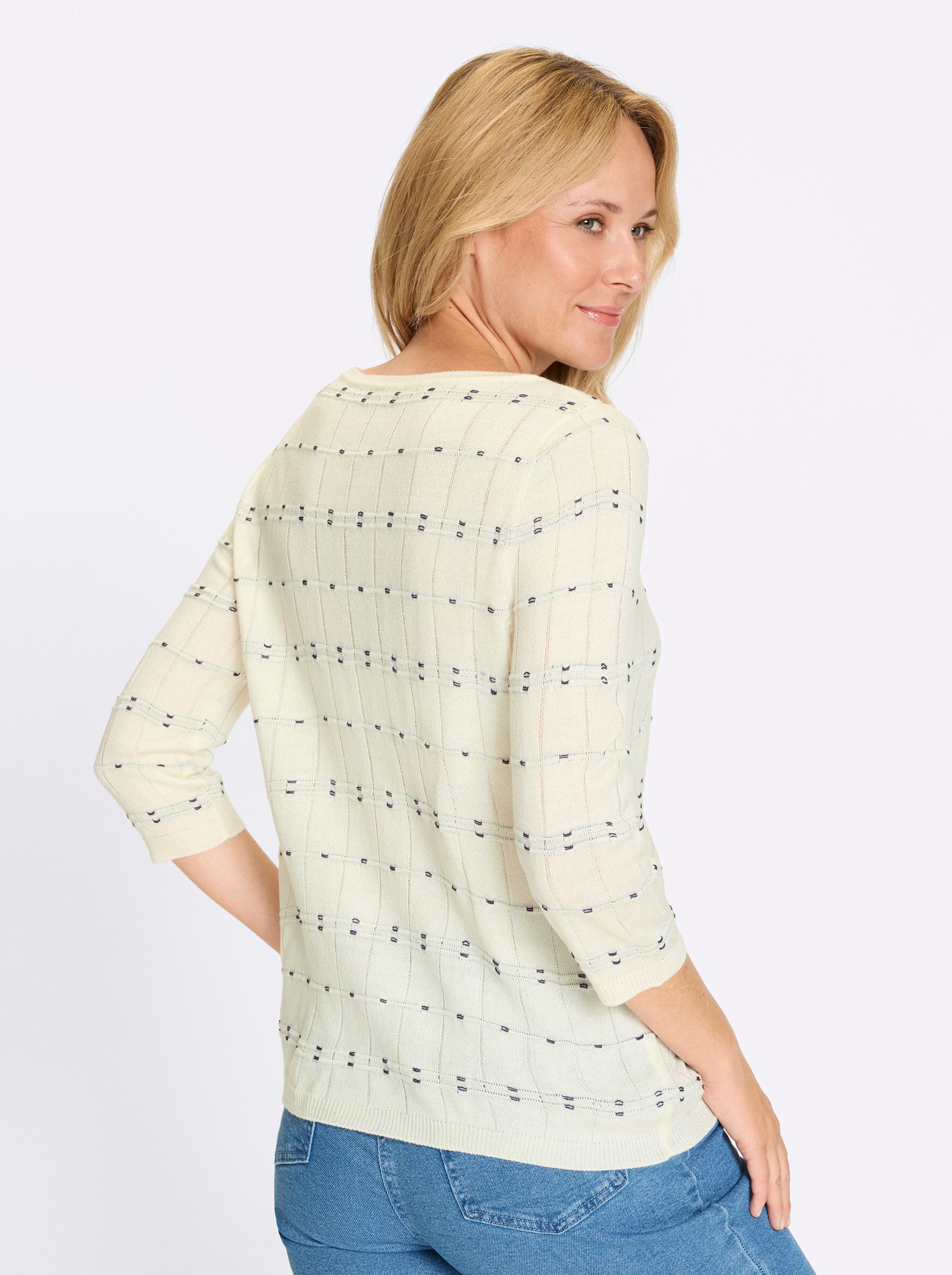 Sieh an! Strickpullover 3/4 Arm-Pullover . günstig online kaufen