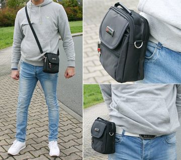 BAG STREET INTERNATIONAL Schultertasche Kleine Crossover Herren Umhängetasche - auch als Gürteltasche tragbar